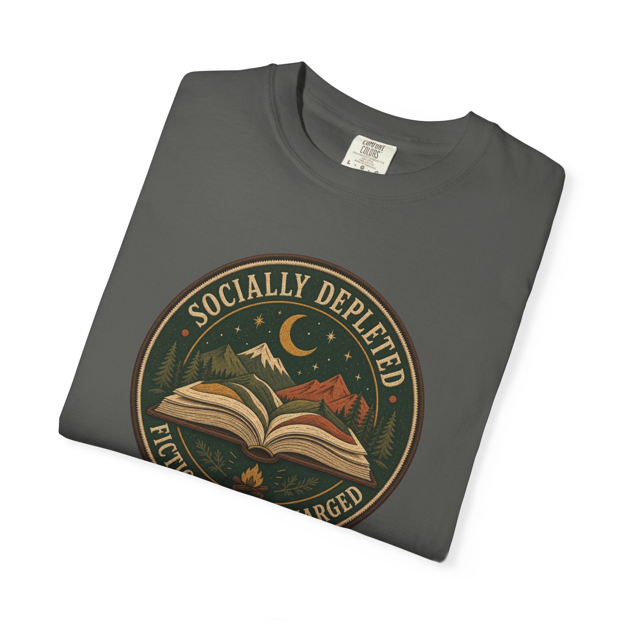 Socially Depleted, Fictionally Recharged T-Shirt