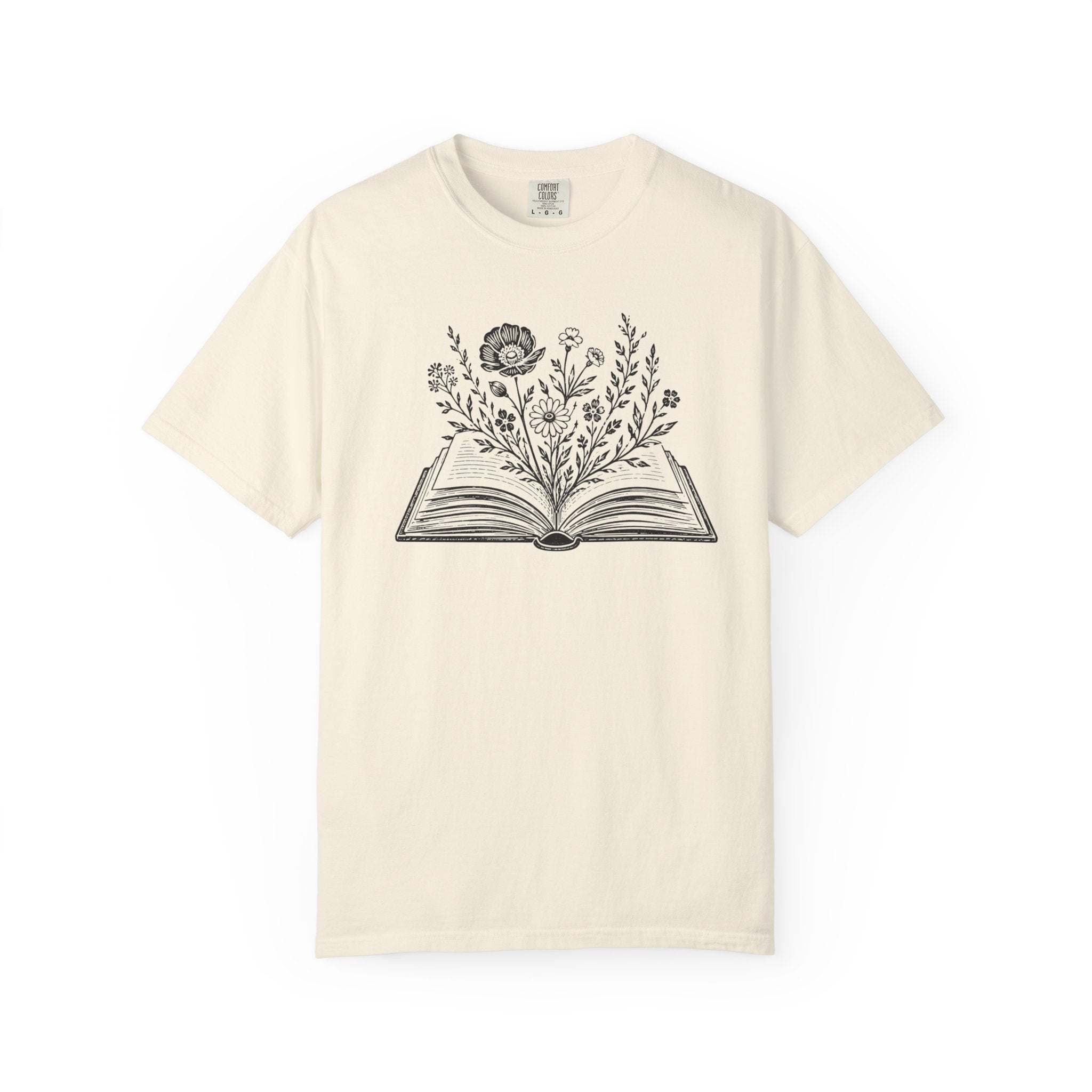 Flowers And Book T-Shirt