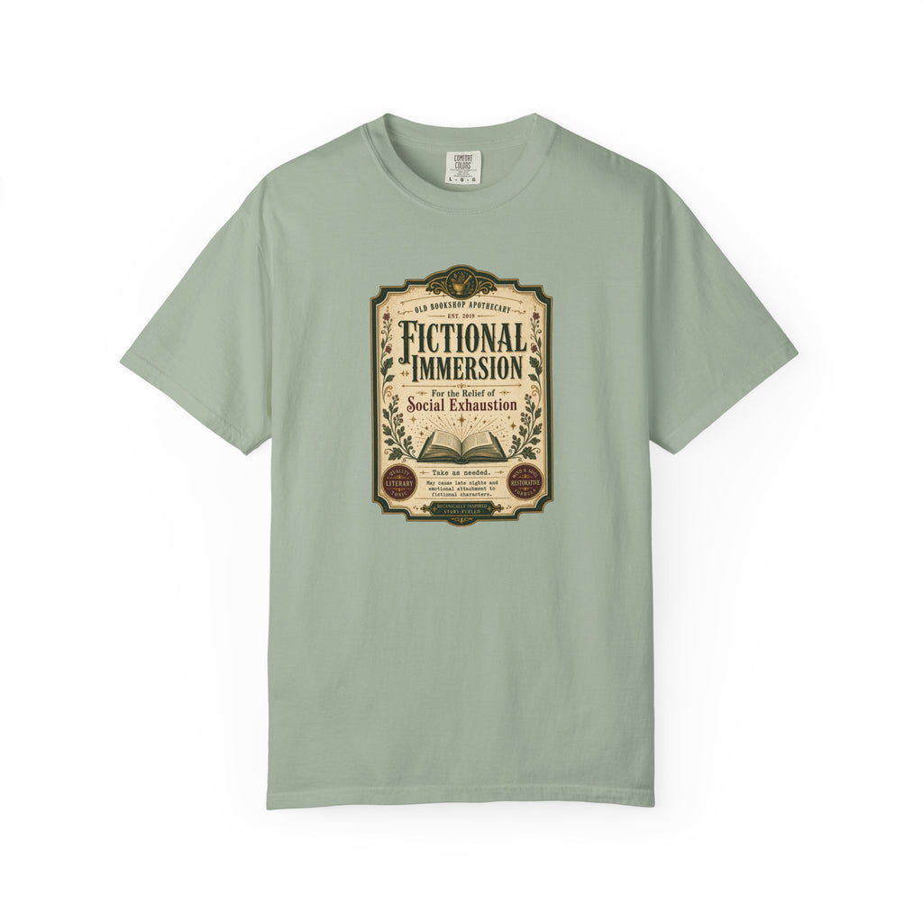Fictional Immersion Apothecary Label T-Shirt