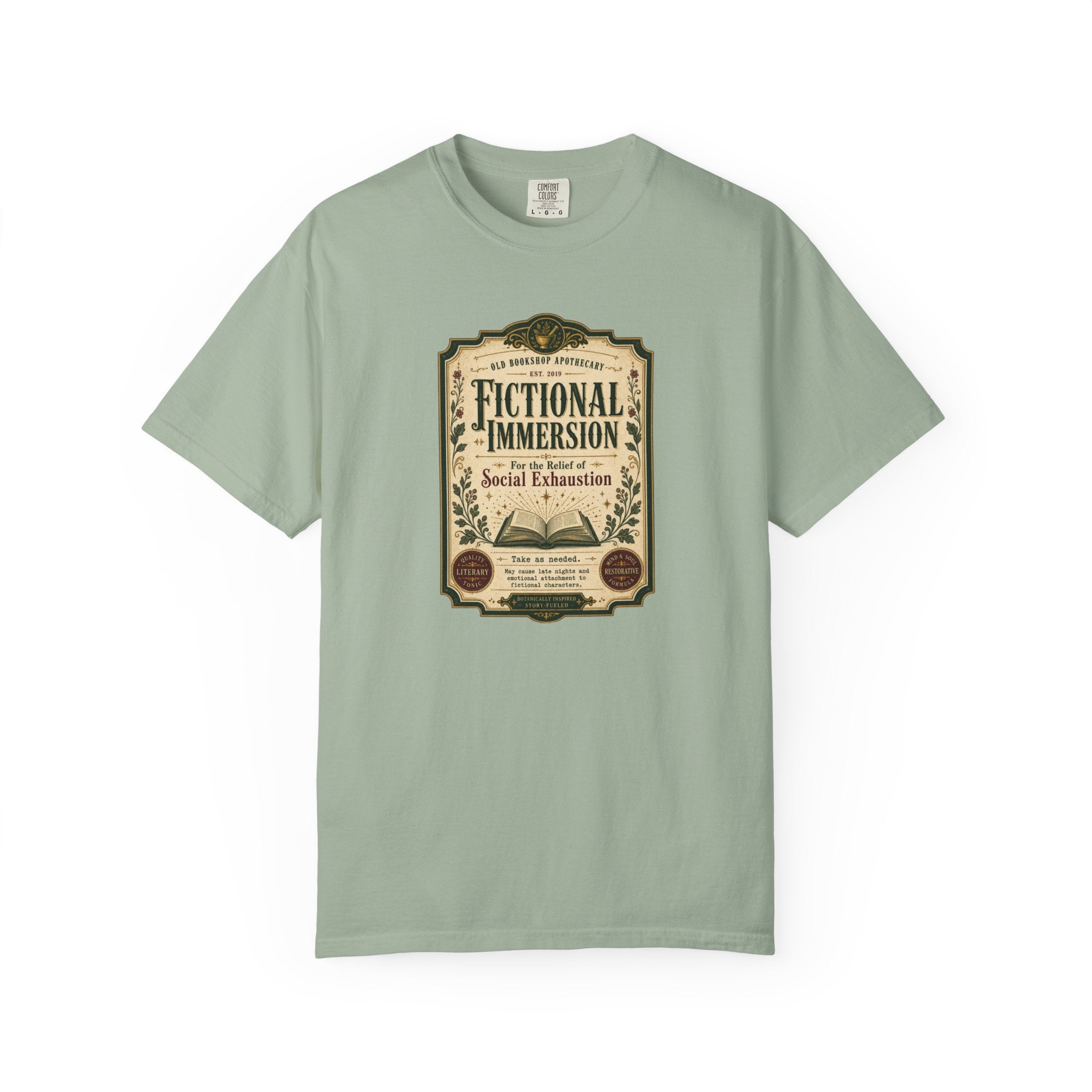Fictional Immersion Apothecary Label T-Shirt
