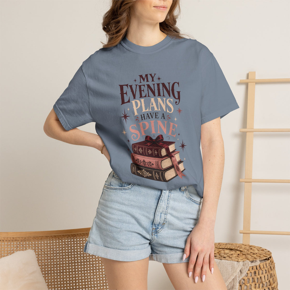 My Evening Plans Have a Spine T-Shirt
