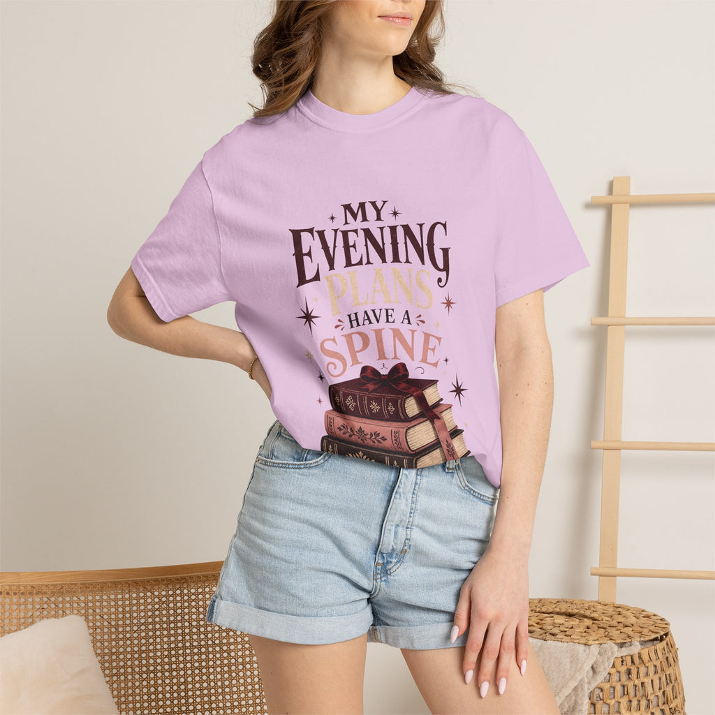 My Evening Plans Have a Spine T-Shirt