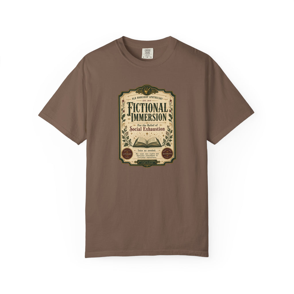 Fictional Immersion Apothecary Label T-Shirt