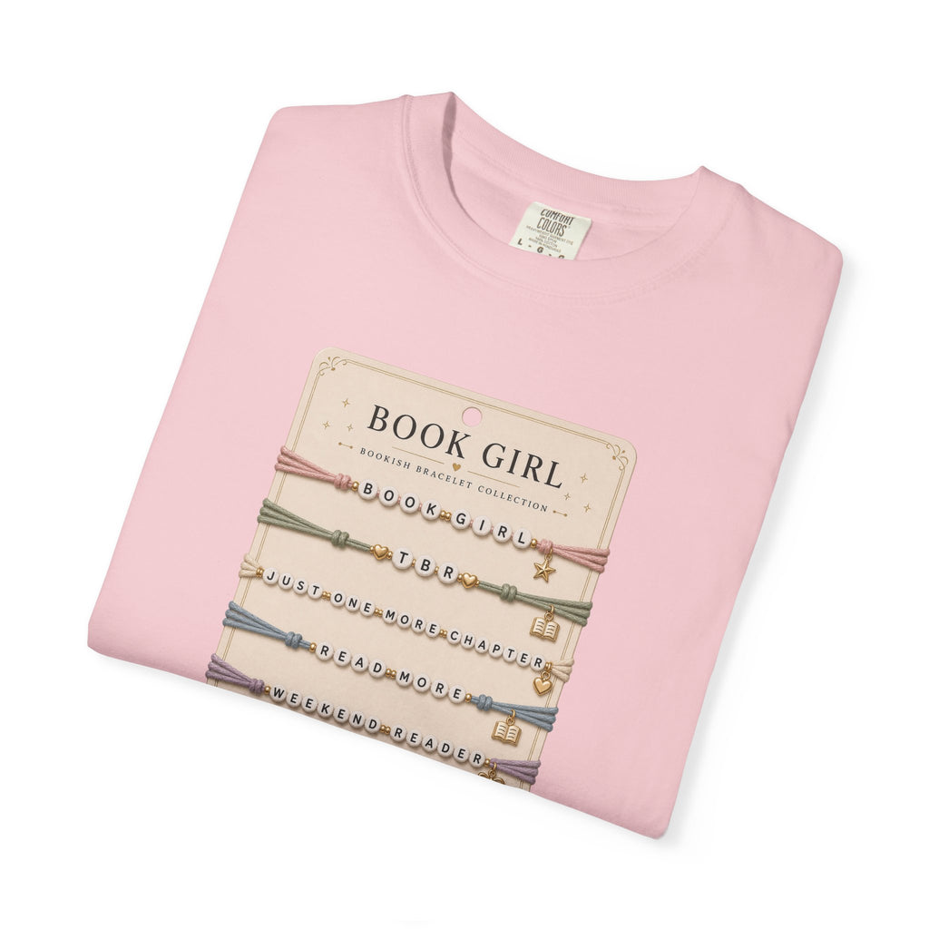 Book Girl Bracelet Card T-Shirt