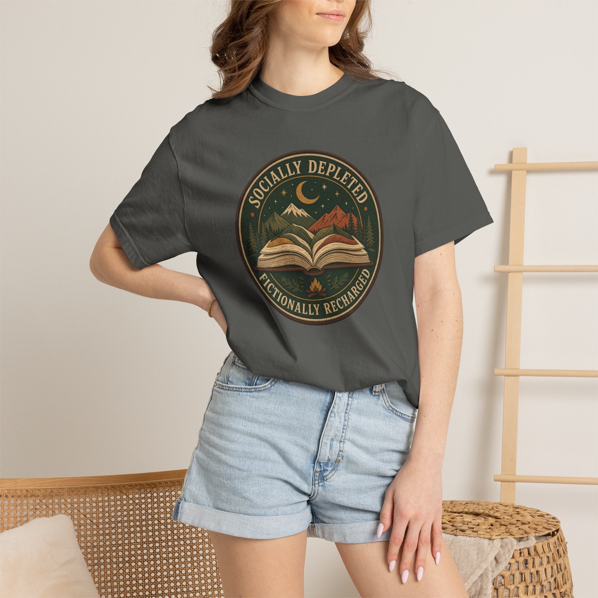 Socially Depleted, Fictionally Recharged T-Shirt