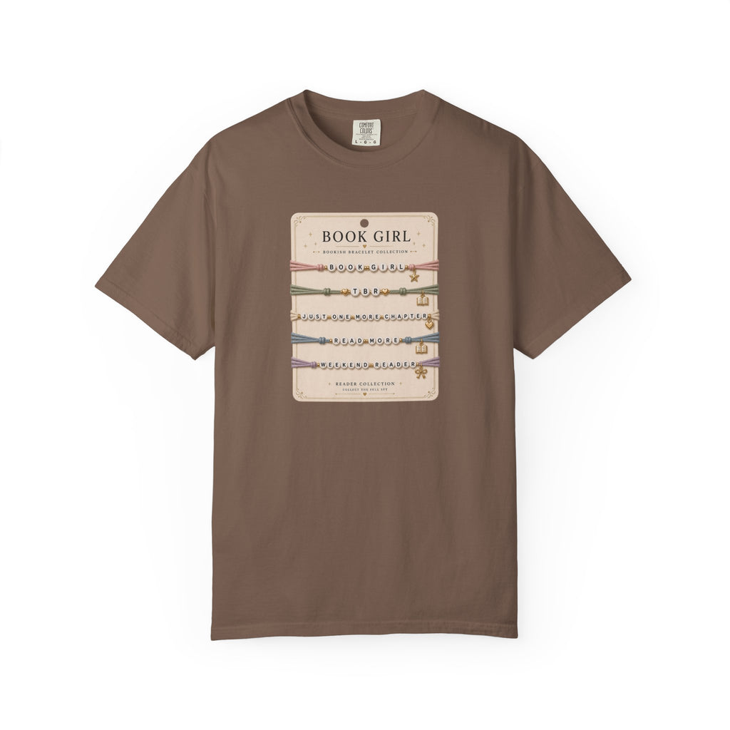 Book Girl Bracelet Card T-Shirt