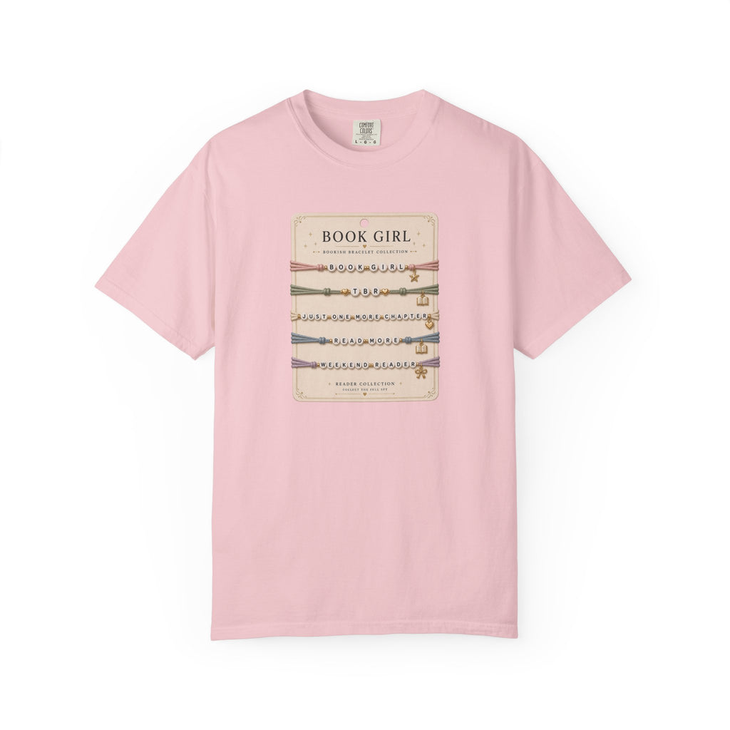 Book Girl Bracelet Card T-Shirt