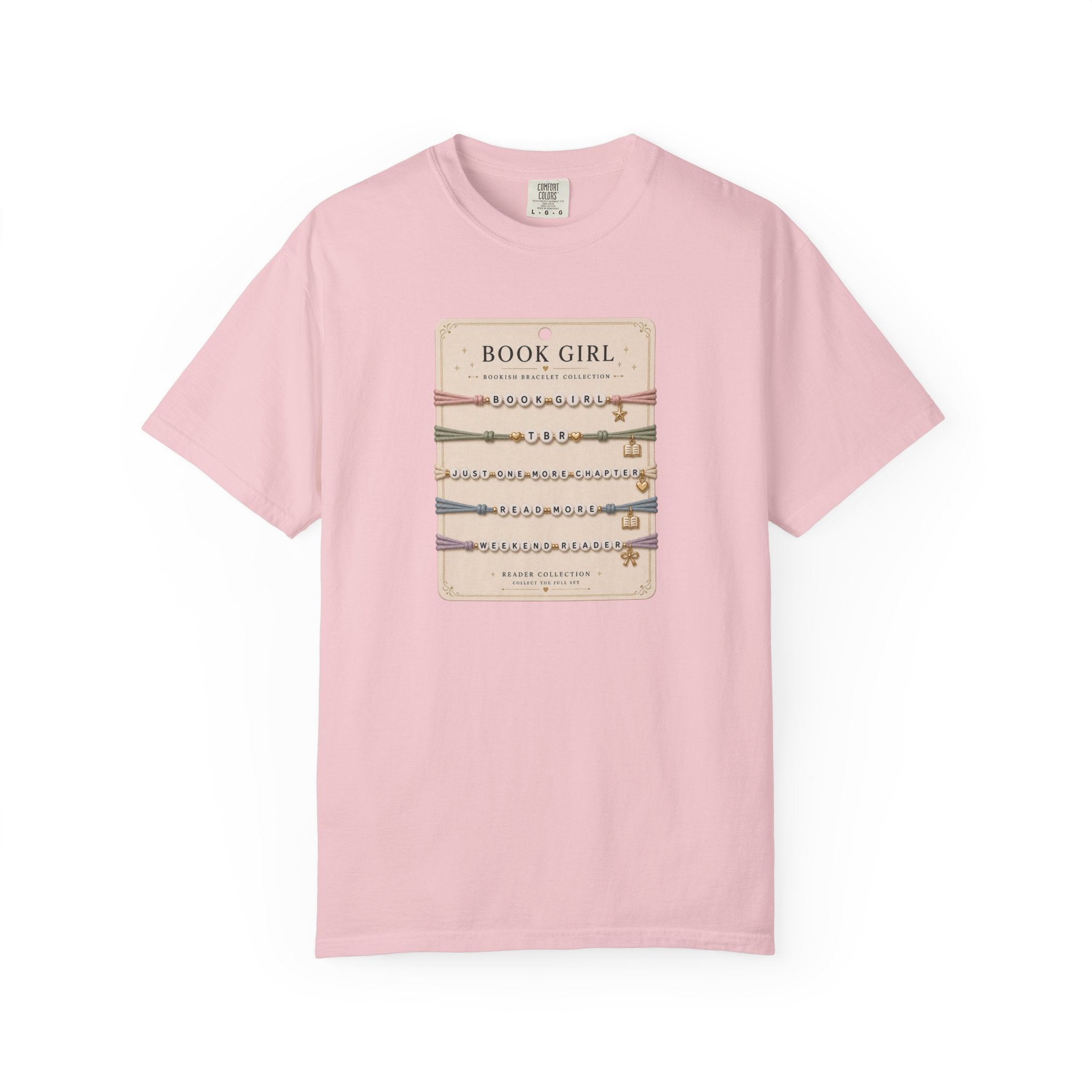 Book Girl Bracelet Card T-Shirt