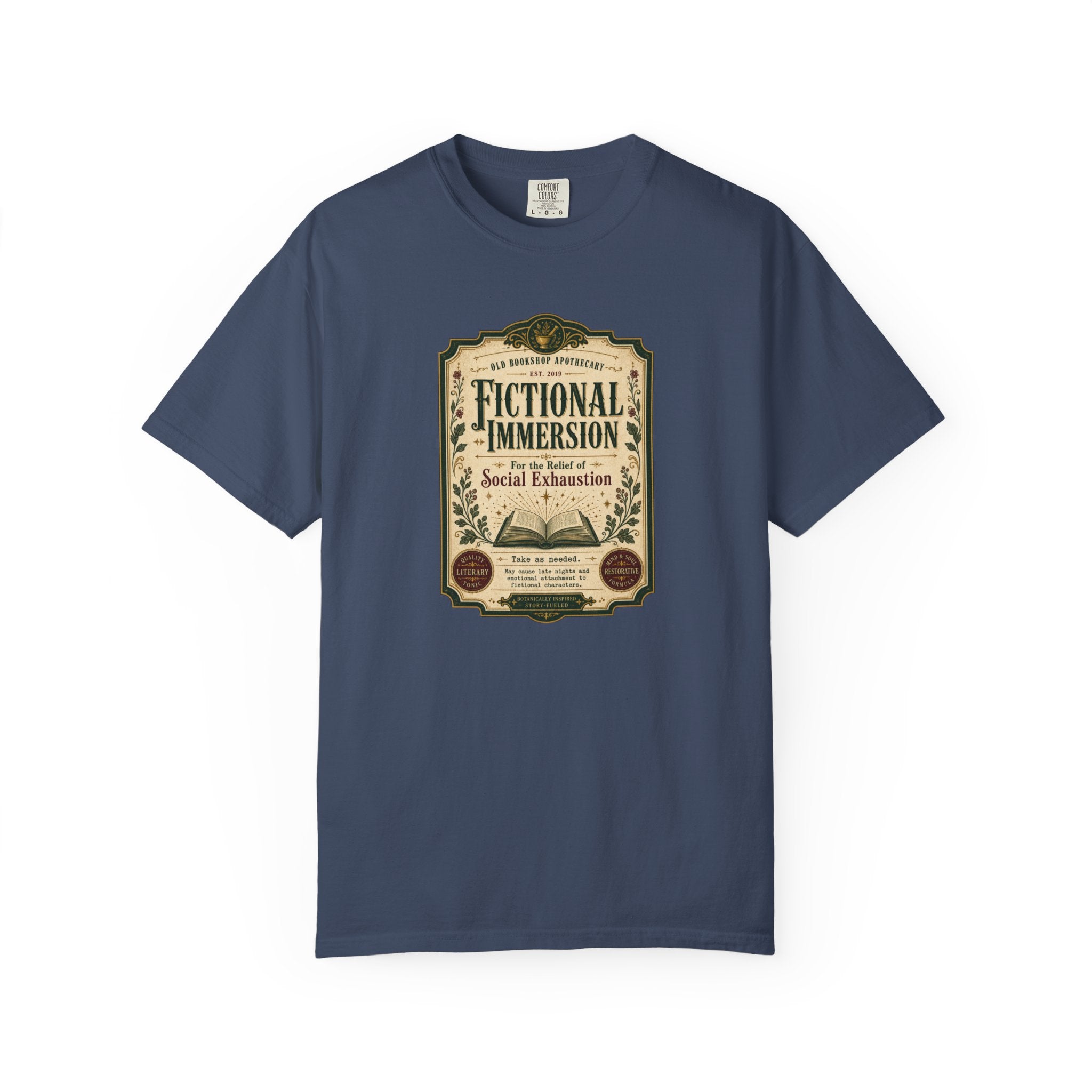 Fictional Immersion Apothecary Label T-Shirt