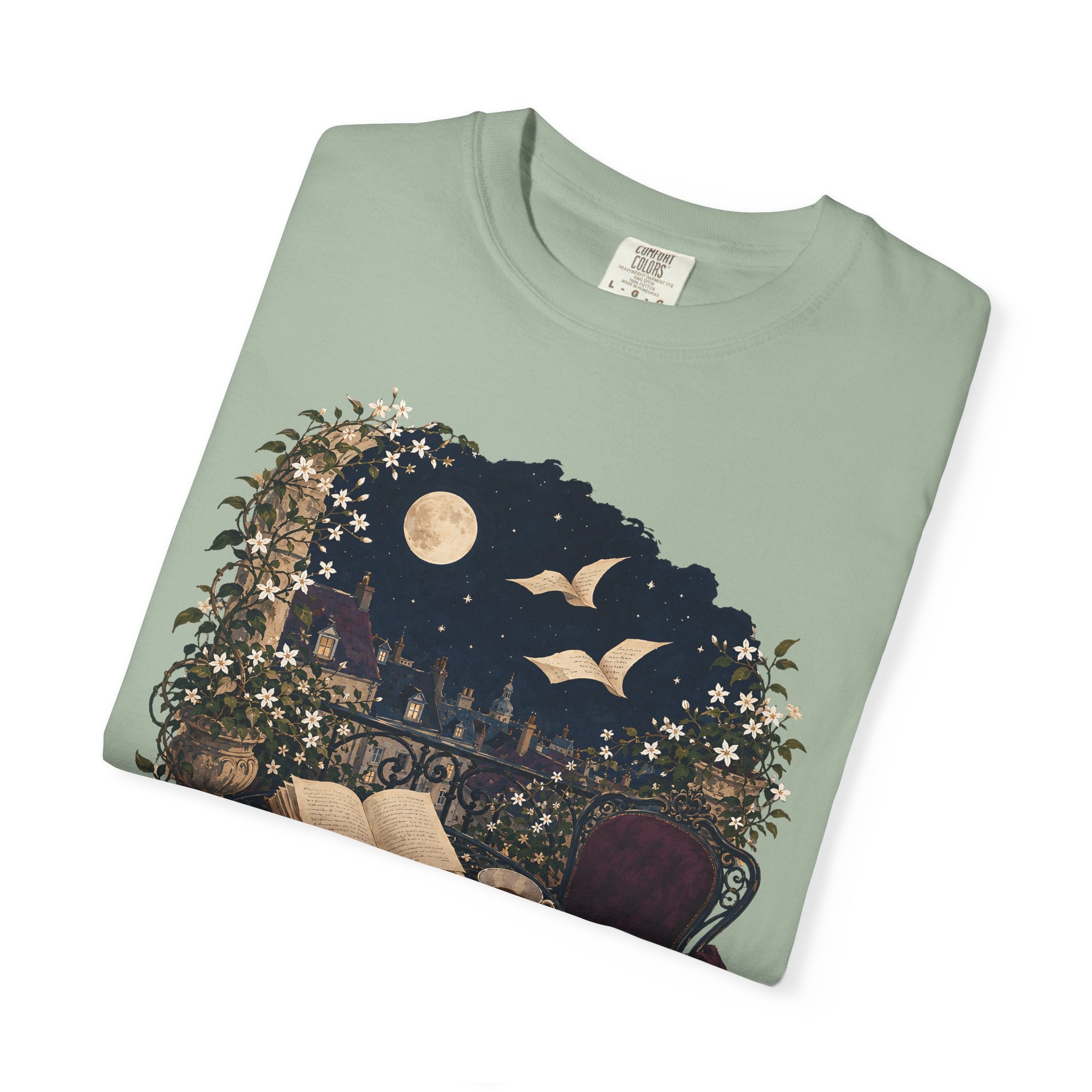 Moonlit Reading Balcony T-Shirt