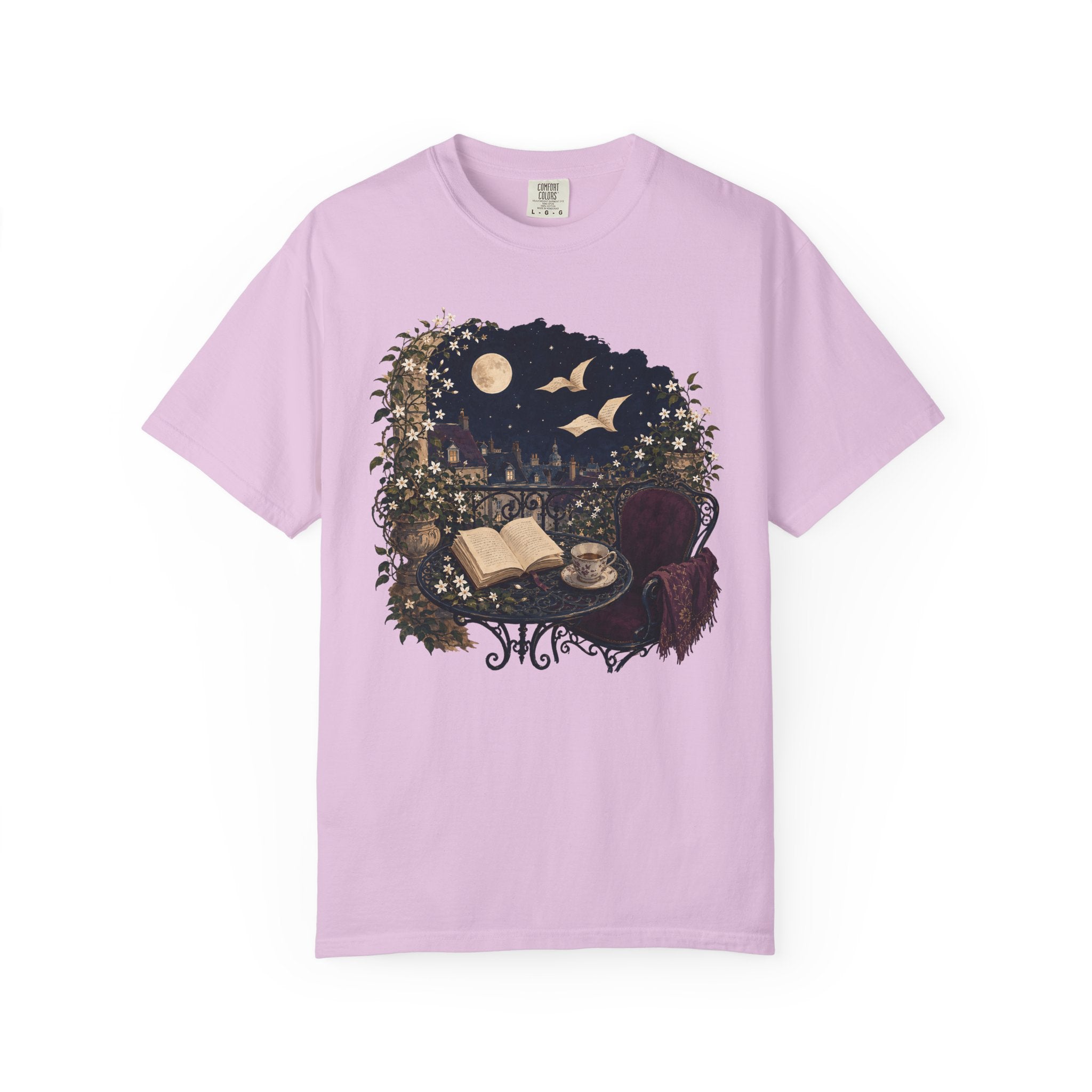 Moonlit Reading Balcony T-Shirt