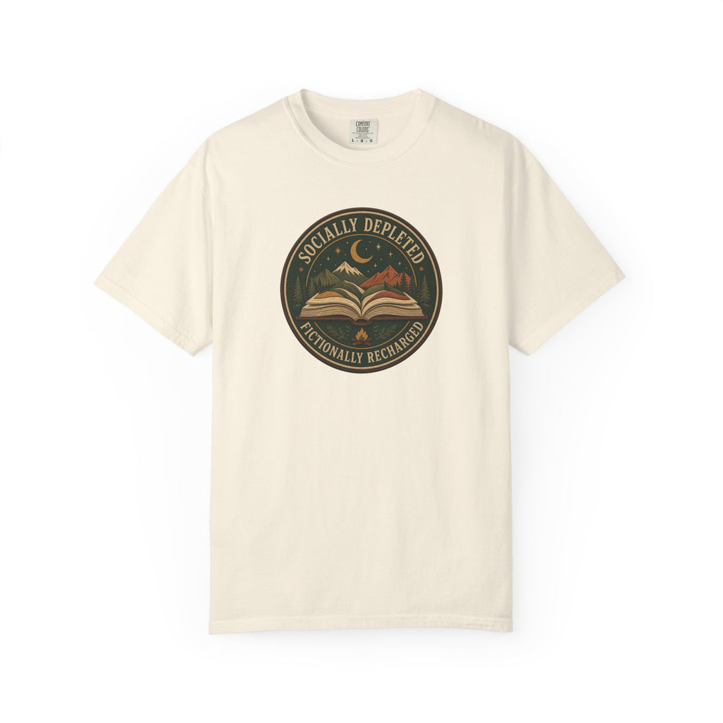 Socially Depleted, Fictionally Recharged T-Shirt