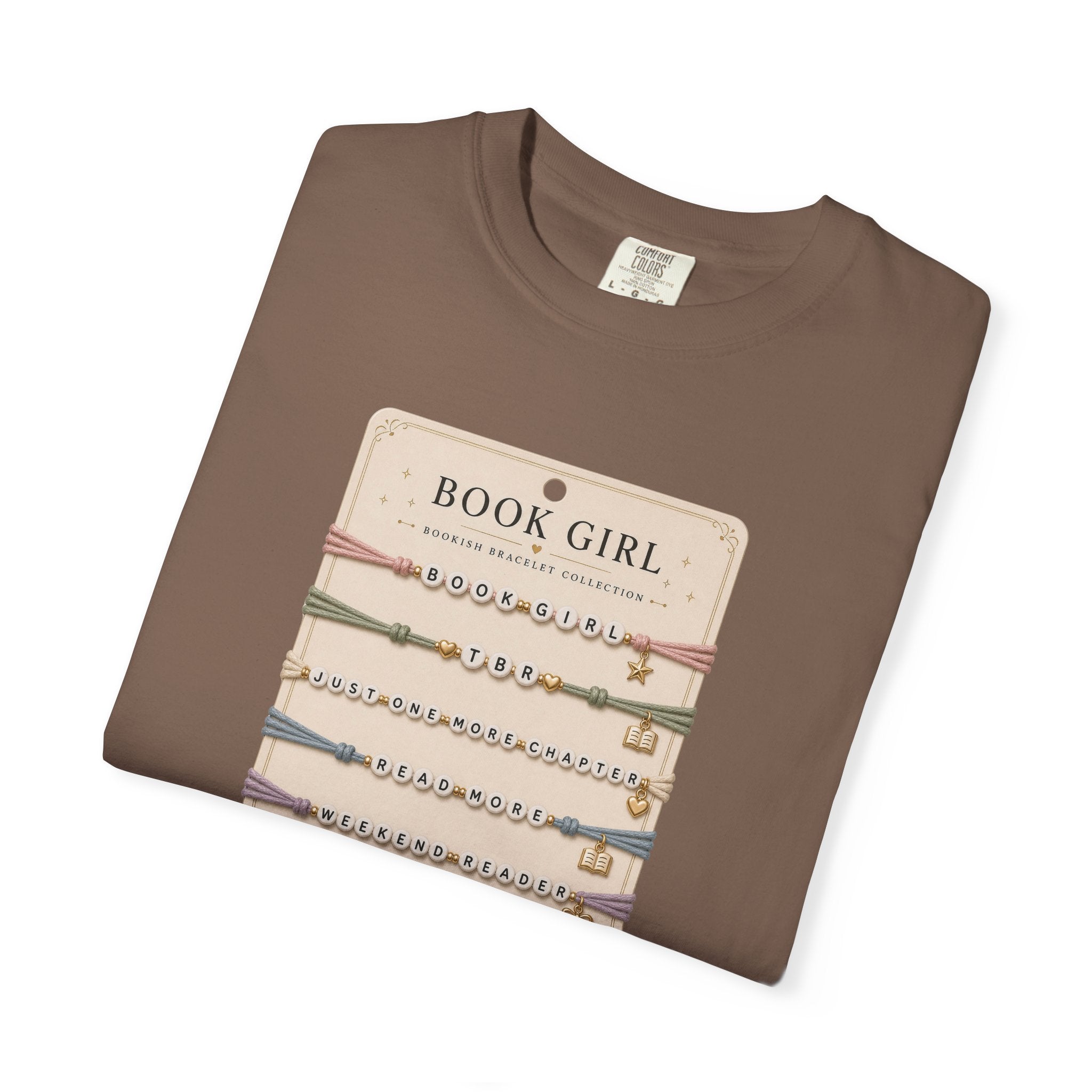 Book Girl Bracelet Card T-Shirt