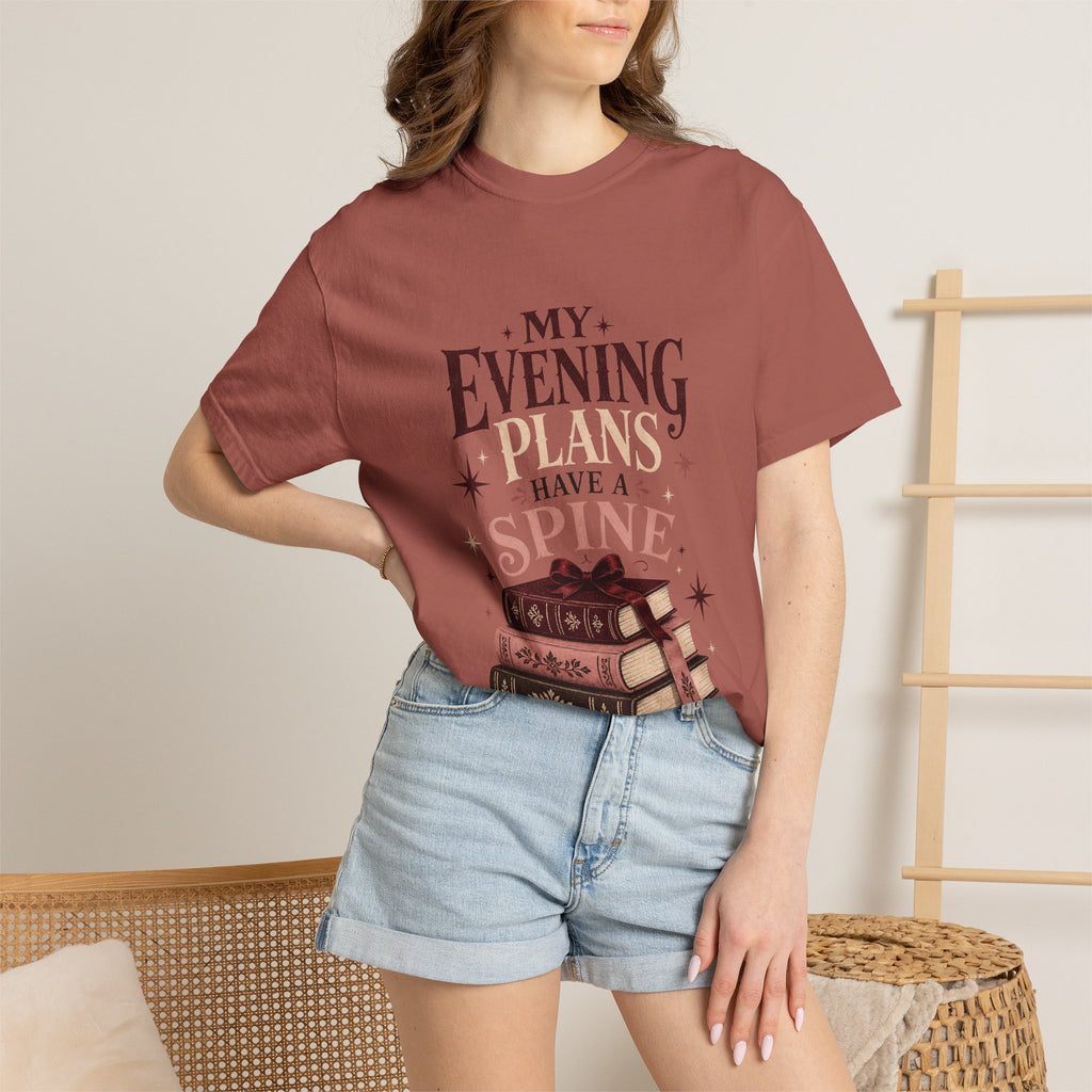My Evening Plans Have a Spine T-Shirt
