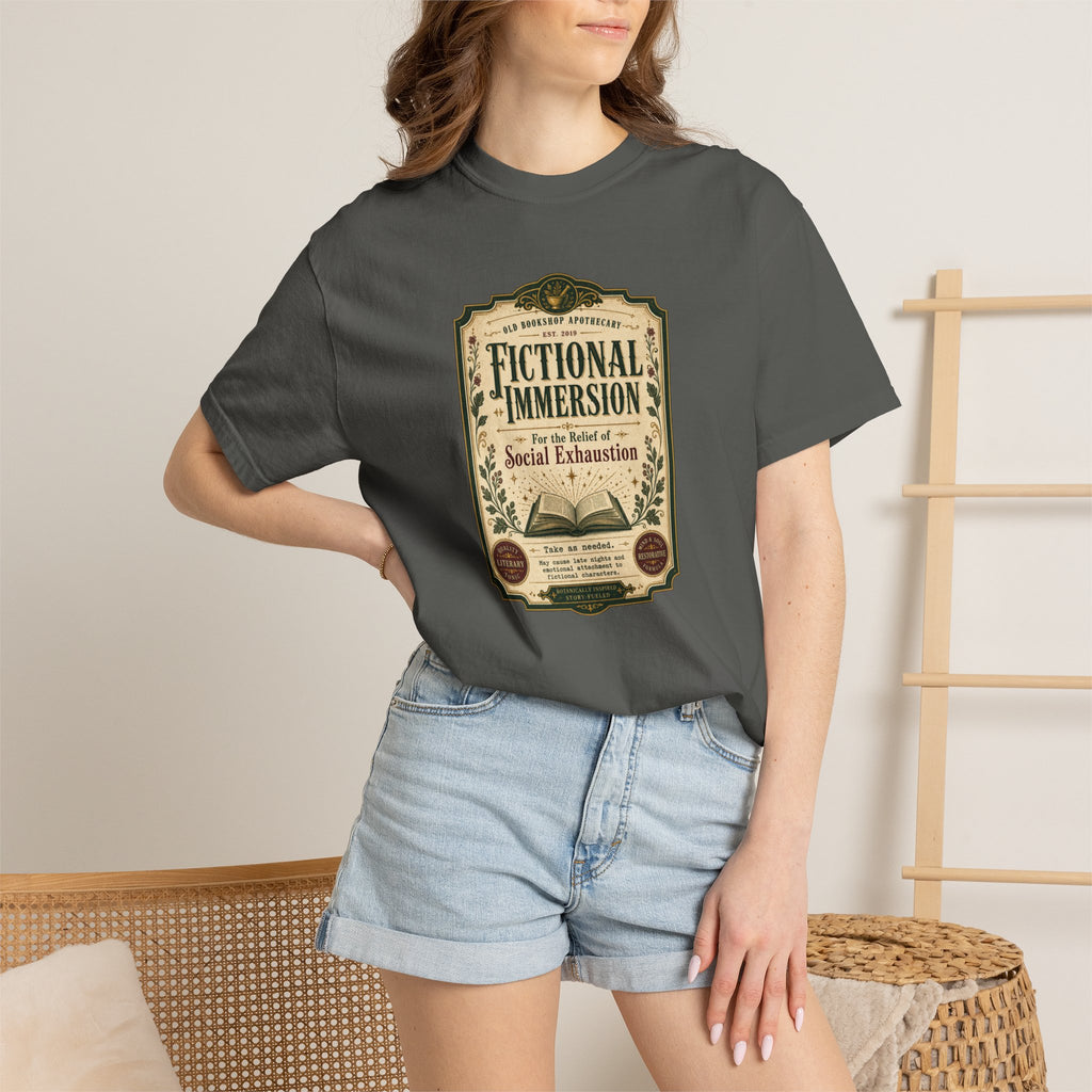 Fictional Immersion Apothecary Label T-Shirt