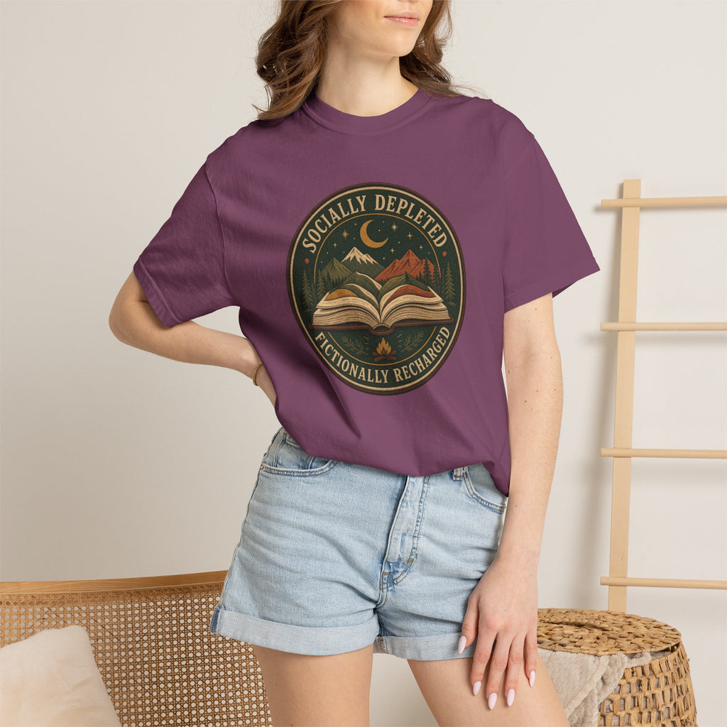 Socially Depleted, Fictionally Recharged T-Shirt