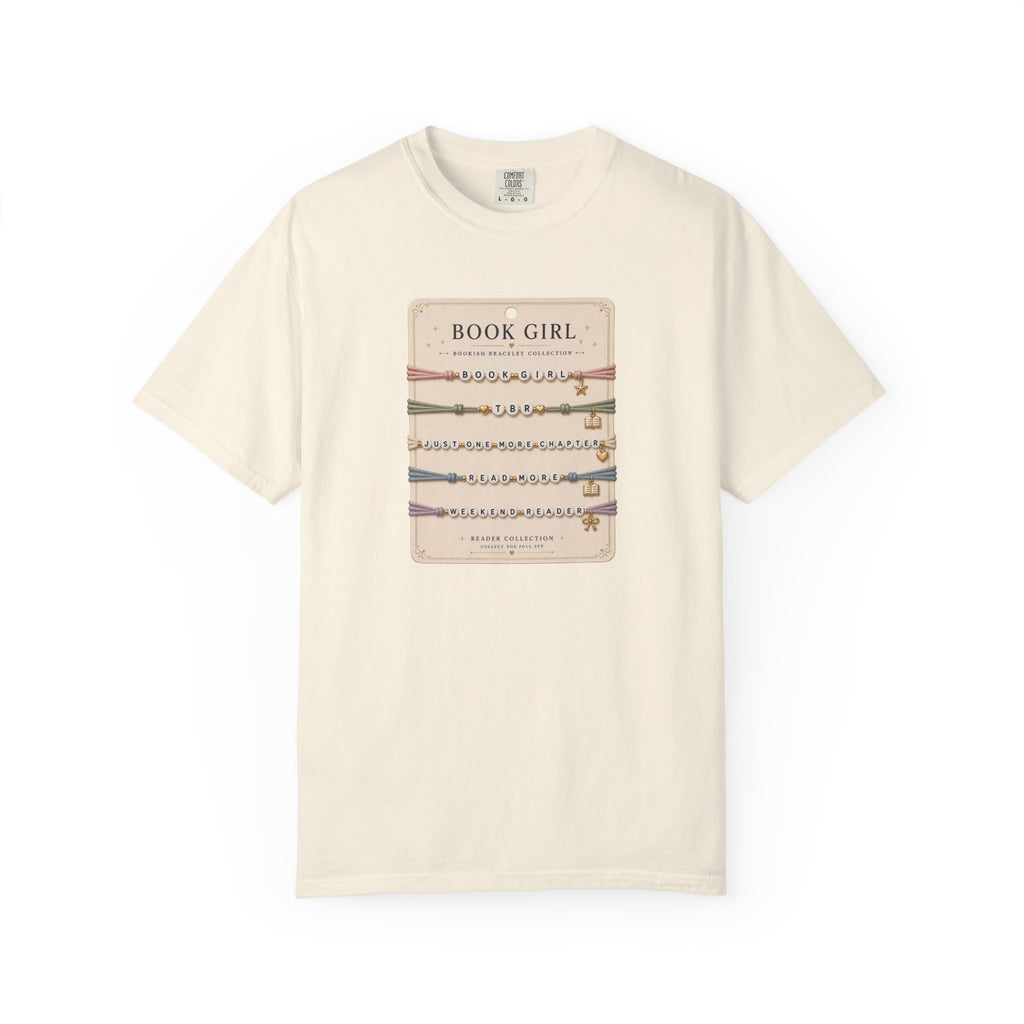 Book Girl Bracelet Card T-Shirt