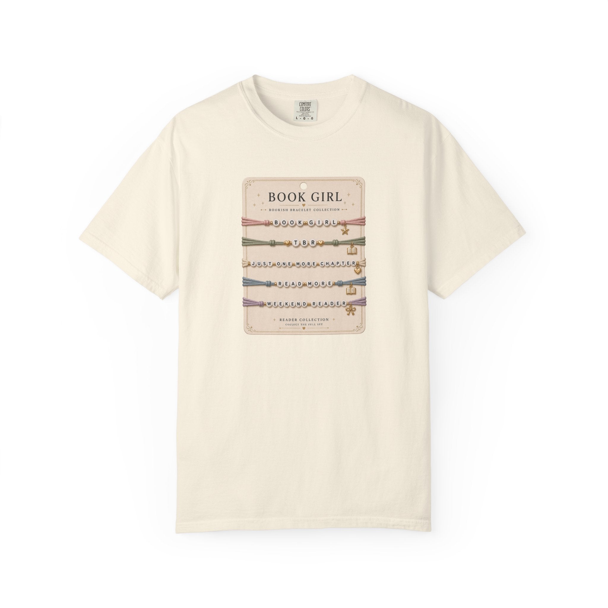 Book Girl Bracelet Card T-Shirt