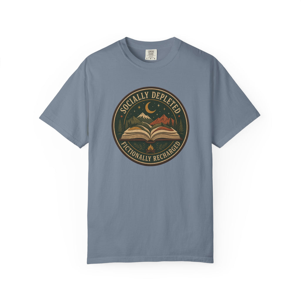 Socially Depleted, Fictionally Recharged T-Shirt