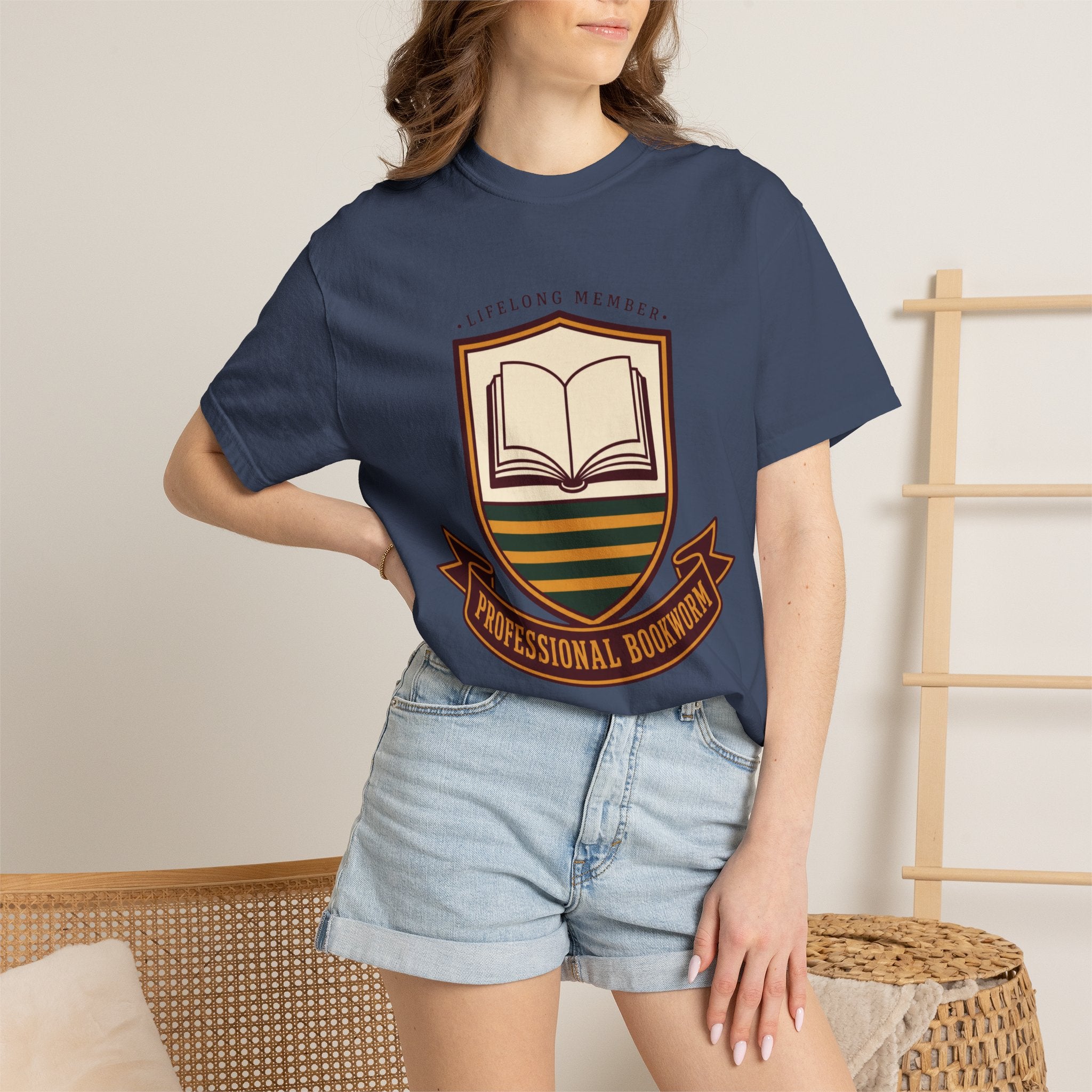 Professional Bookworm Crest T-Shirt
