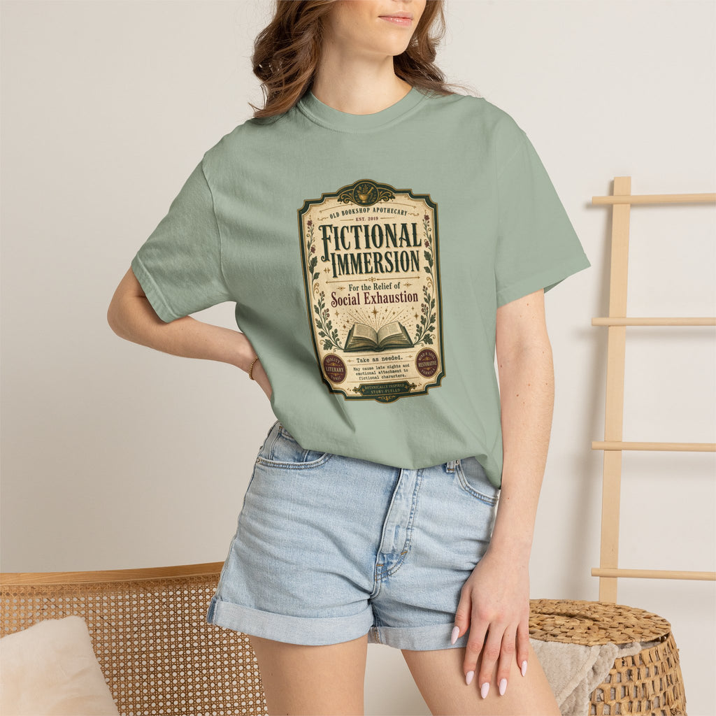 Fictional Immersion Apothecary Label T-Shirt