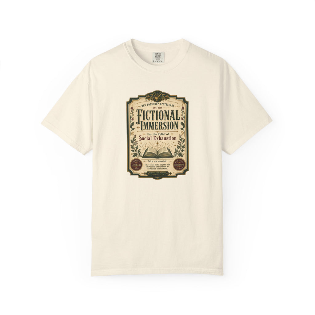 Fictional Immersion Apothecary Label T-Shirt