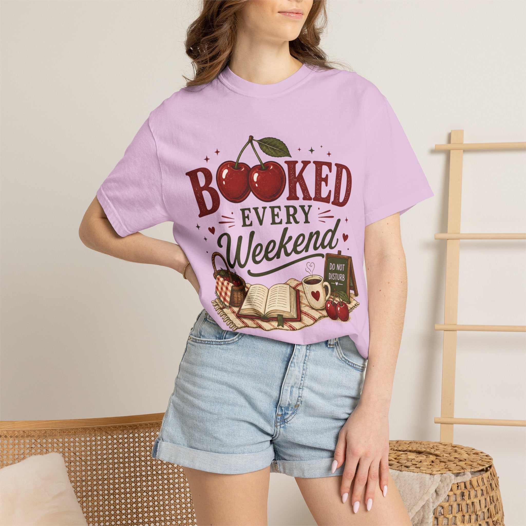 Booked Every Weekend Cherries T-Shirt