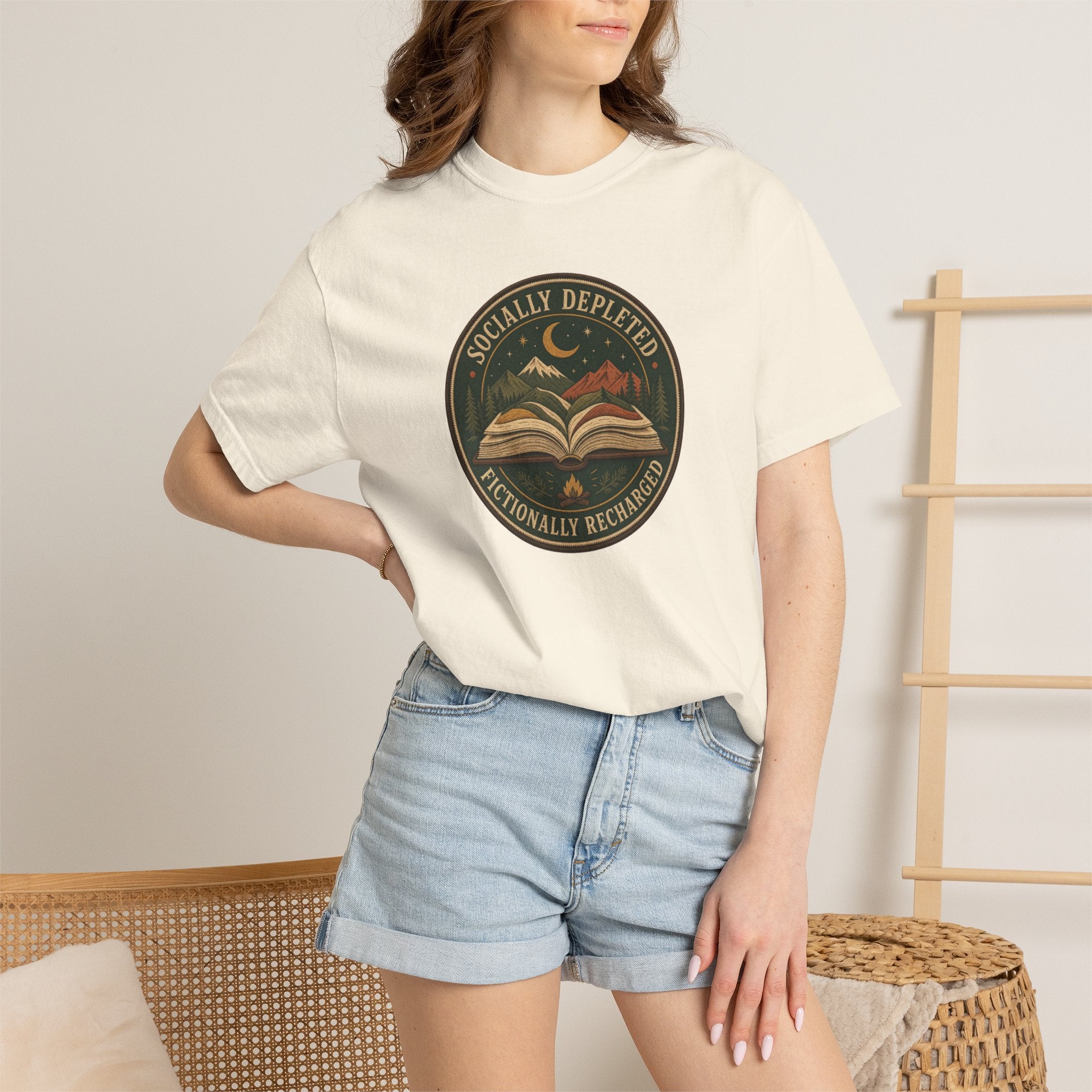 Socially Depleted, Fictionally Recharged T-Shirt
