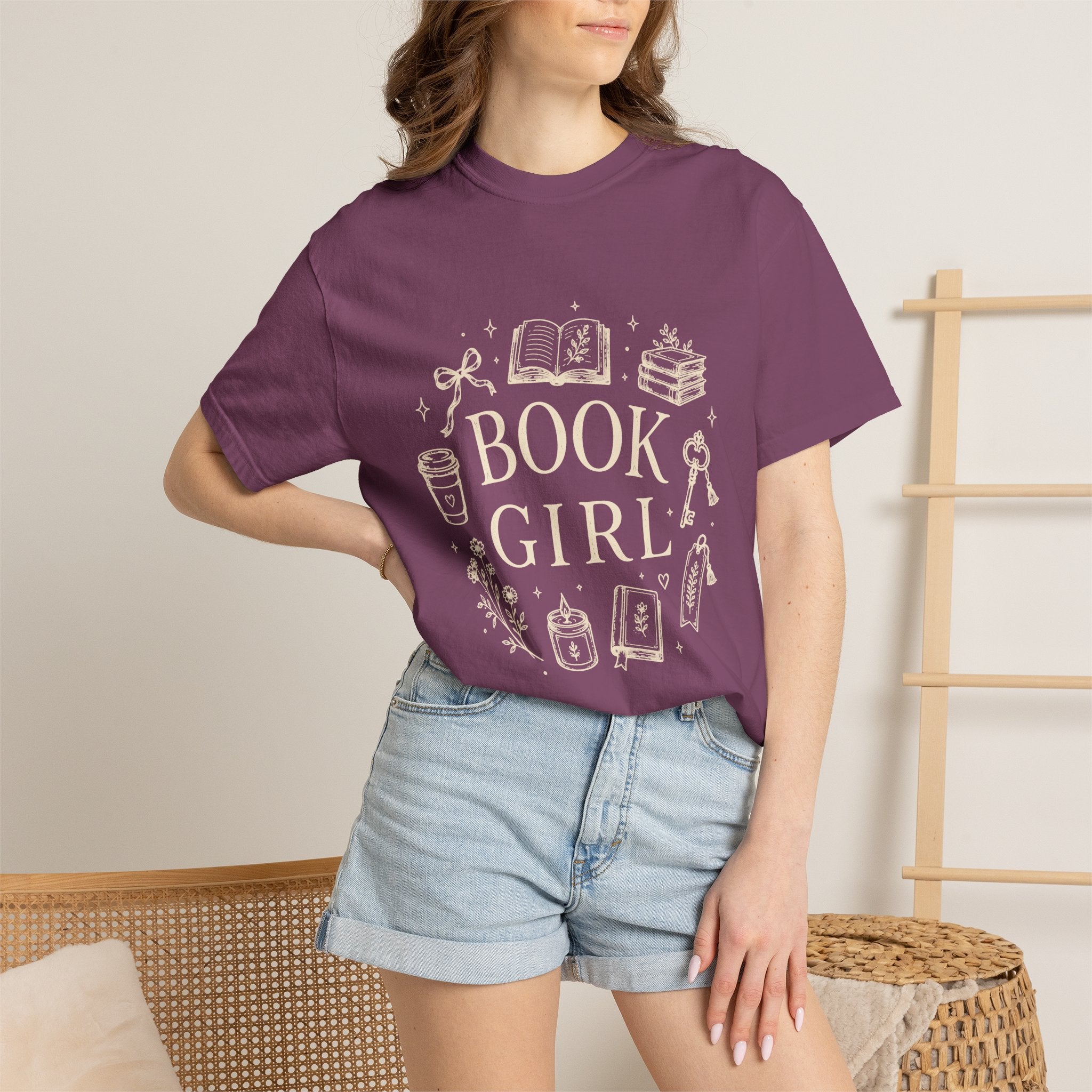 Book Girl Collage T-Shirt