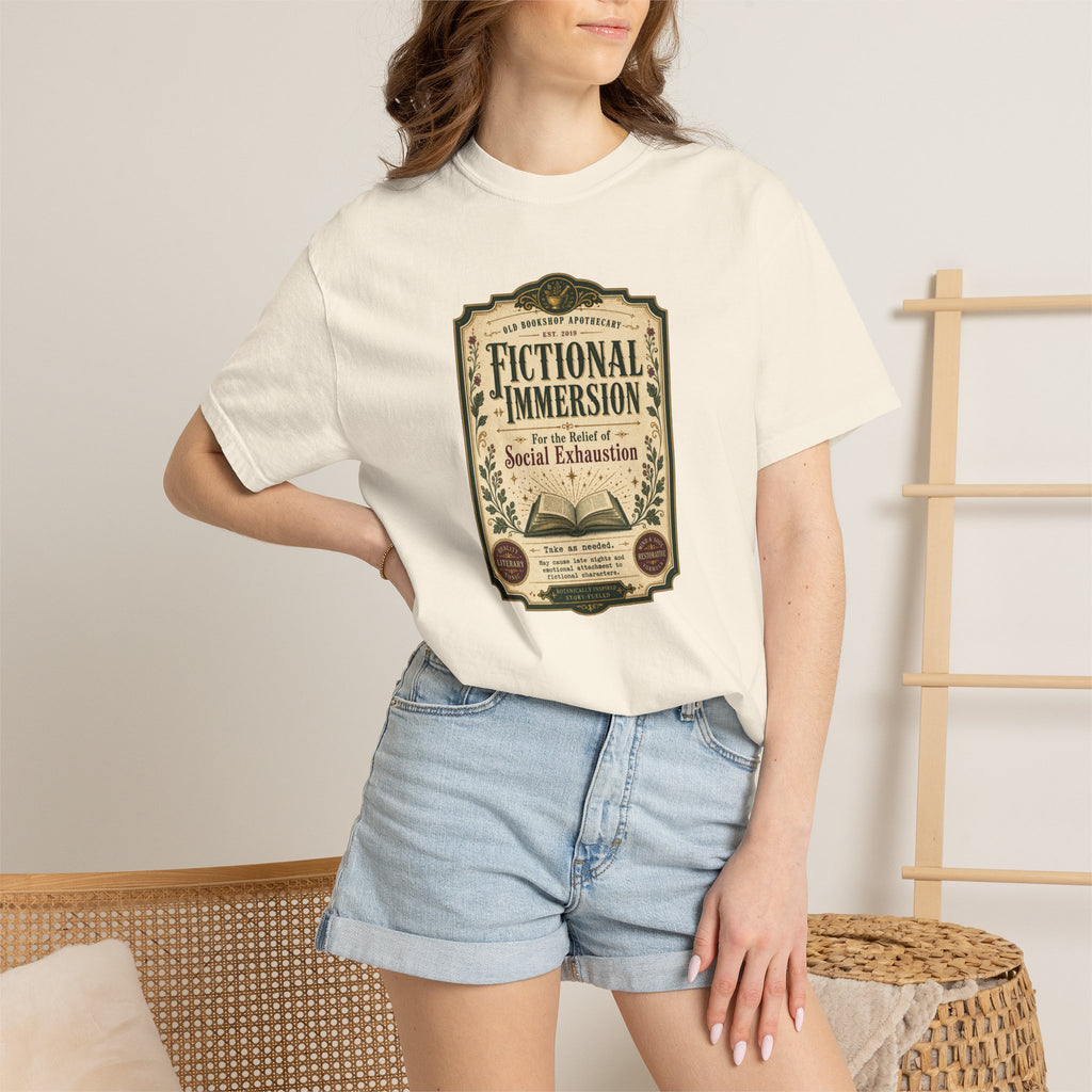 Fictional Immersion Apothecary Label T-Shirt