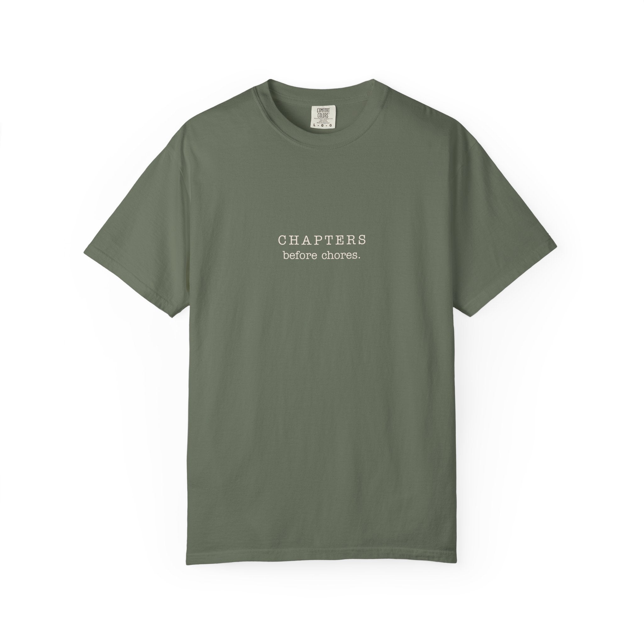 Chapters Before Chores T-Shirt