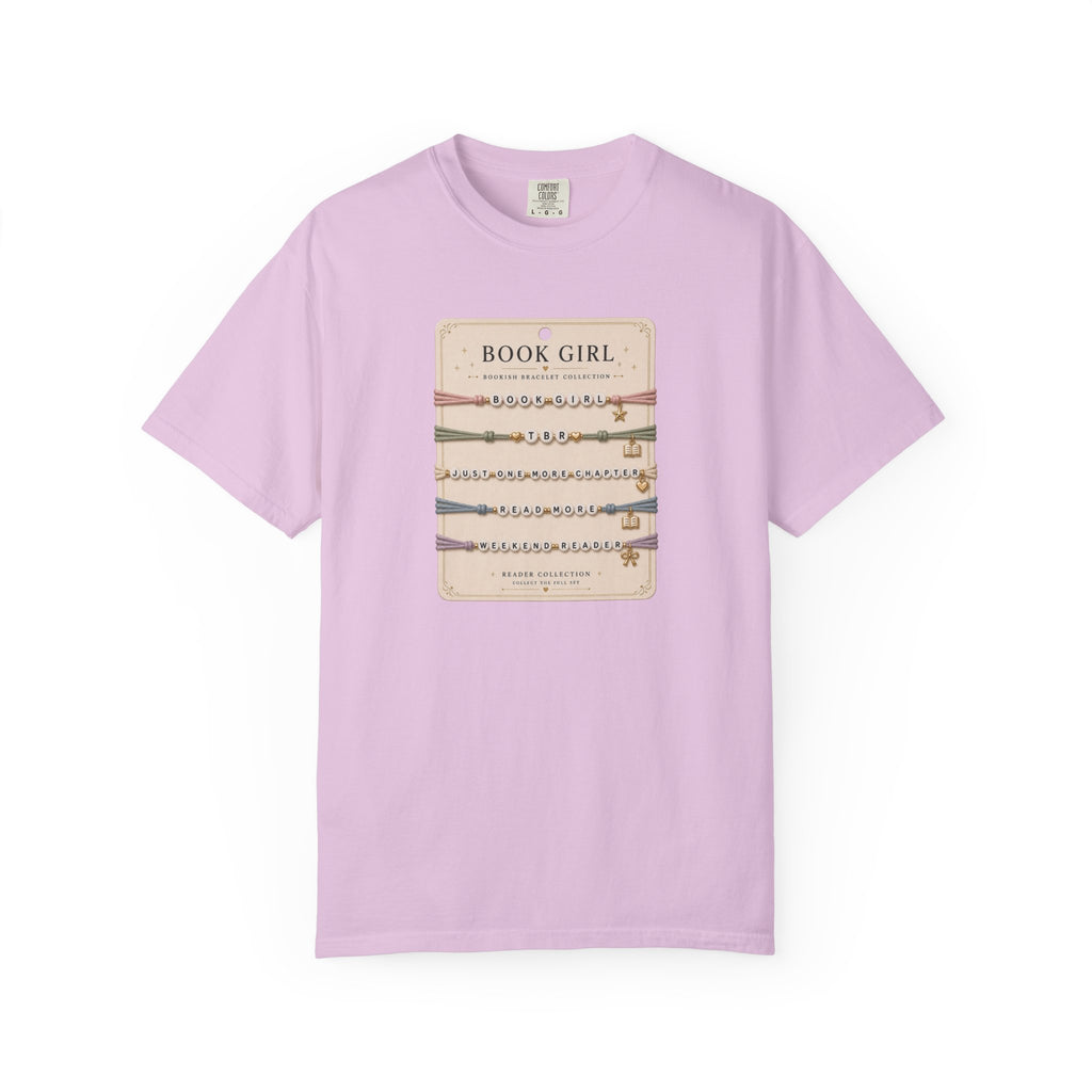Book Girl Bracelet Card T-Shirt