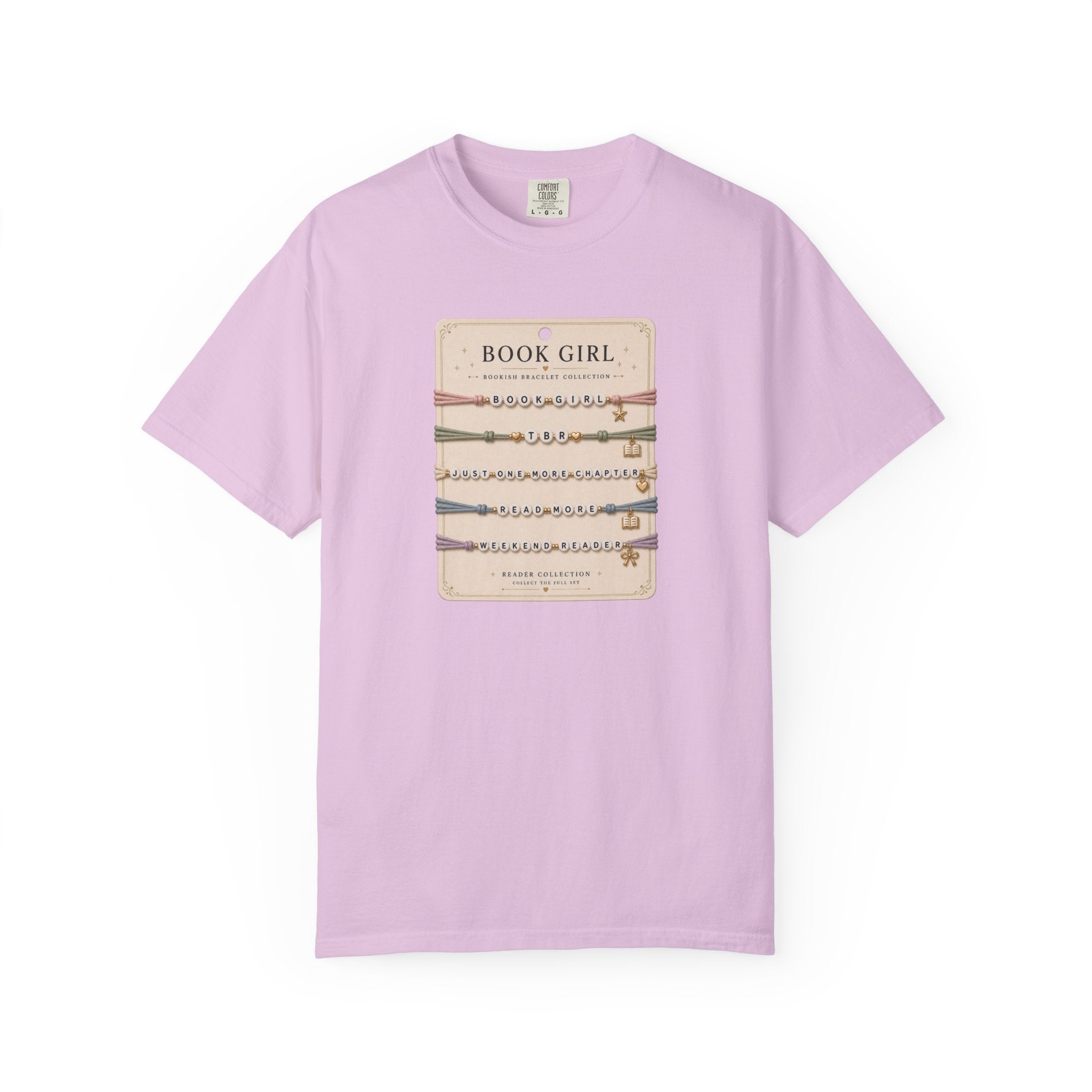 Book Girl Bracelet Card T-Shirt