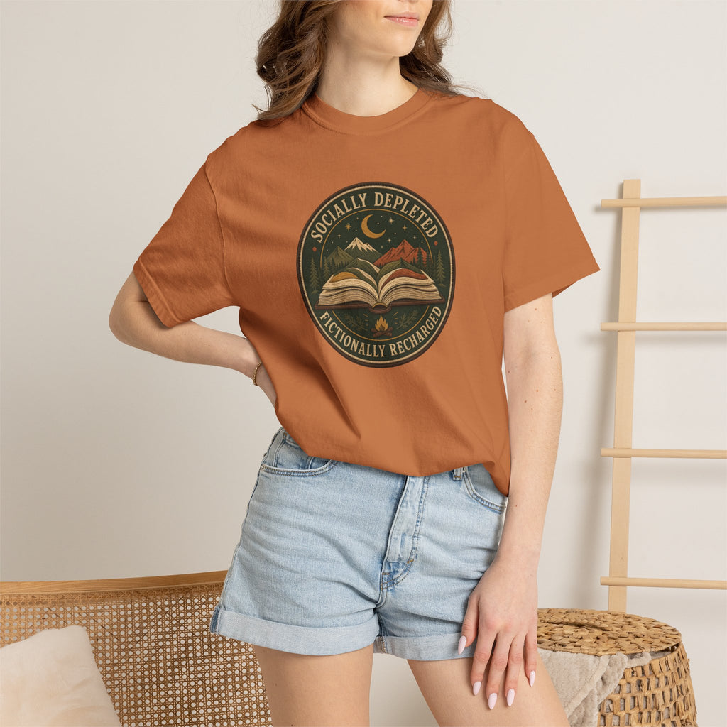 Socially Depleted, Fictionally Recharged T-Shirt