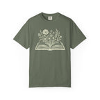 Flowers And Book T-Shirt