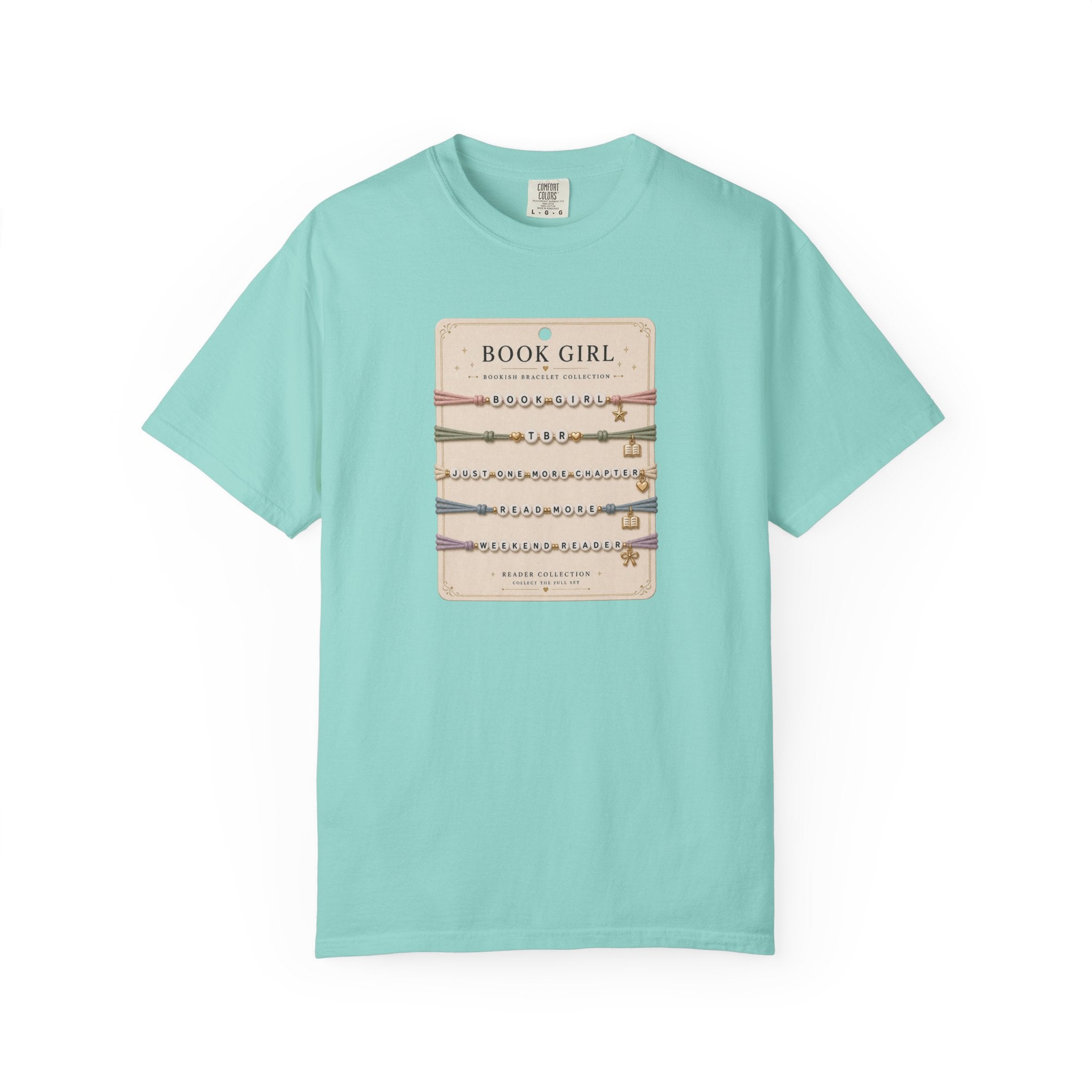 Book Girl Bracelet Card T-Shirt