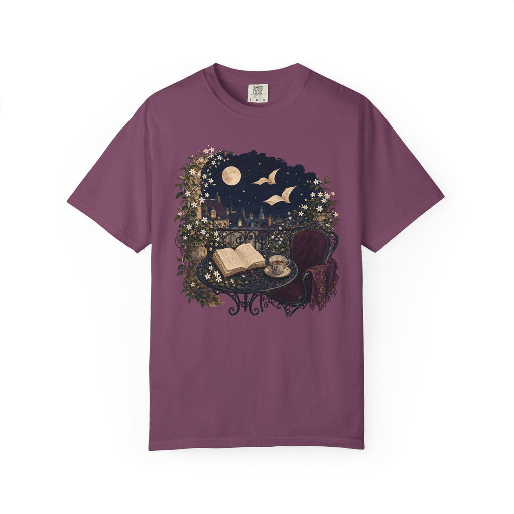 Moonlit Reading Balcony T-Shirt