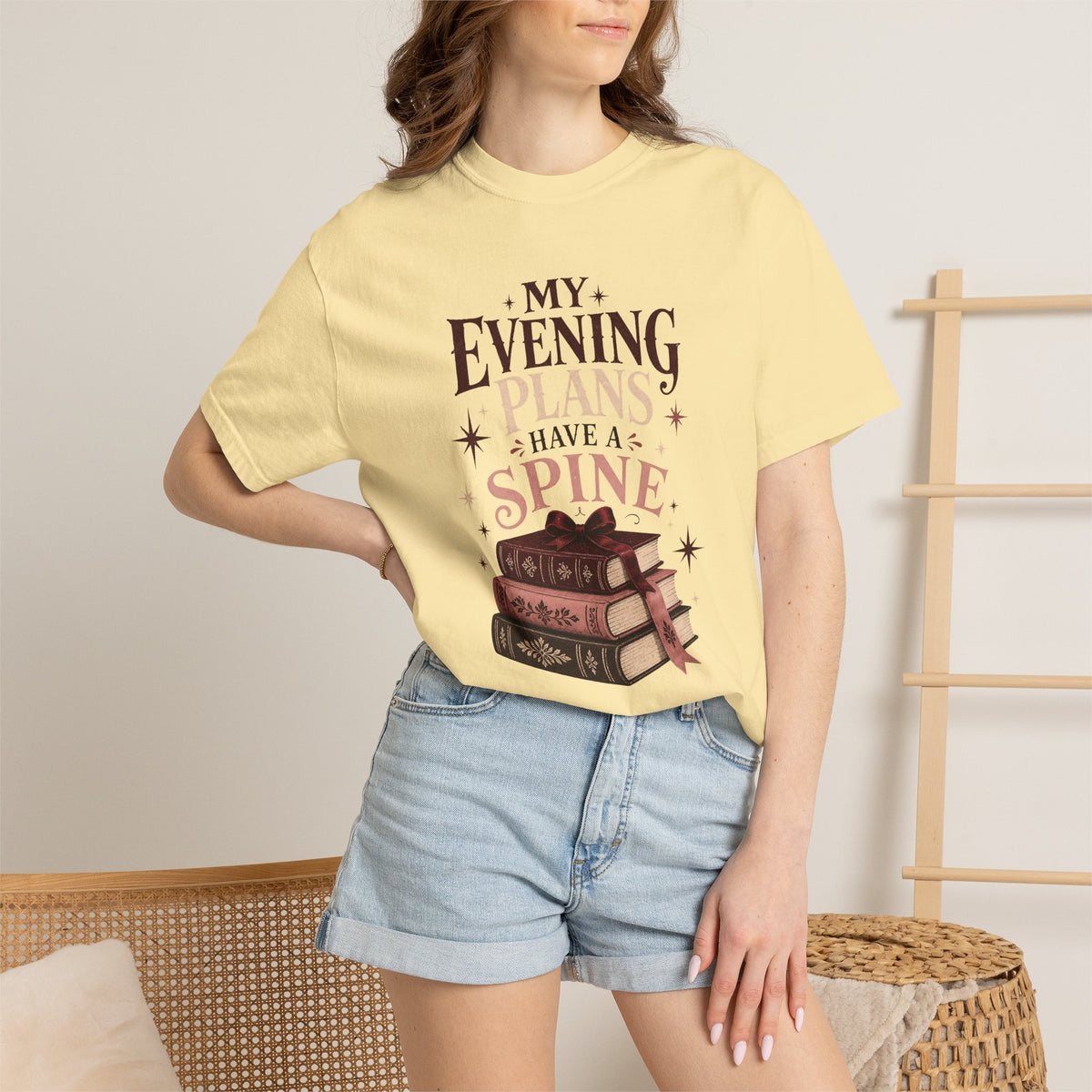 My Evening Plans Have a Spine T-Shirt
