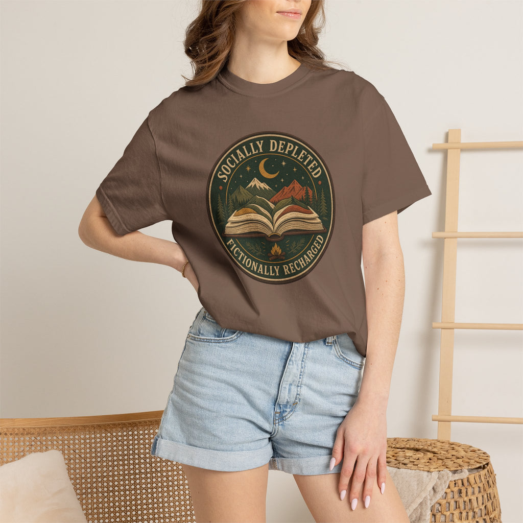 Socially Depleted, Fictionally Recharged T-Shirt