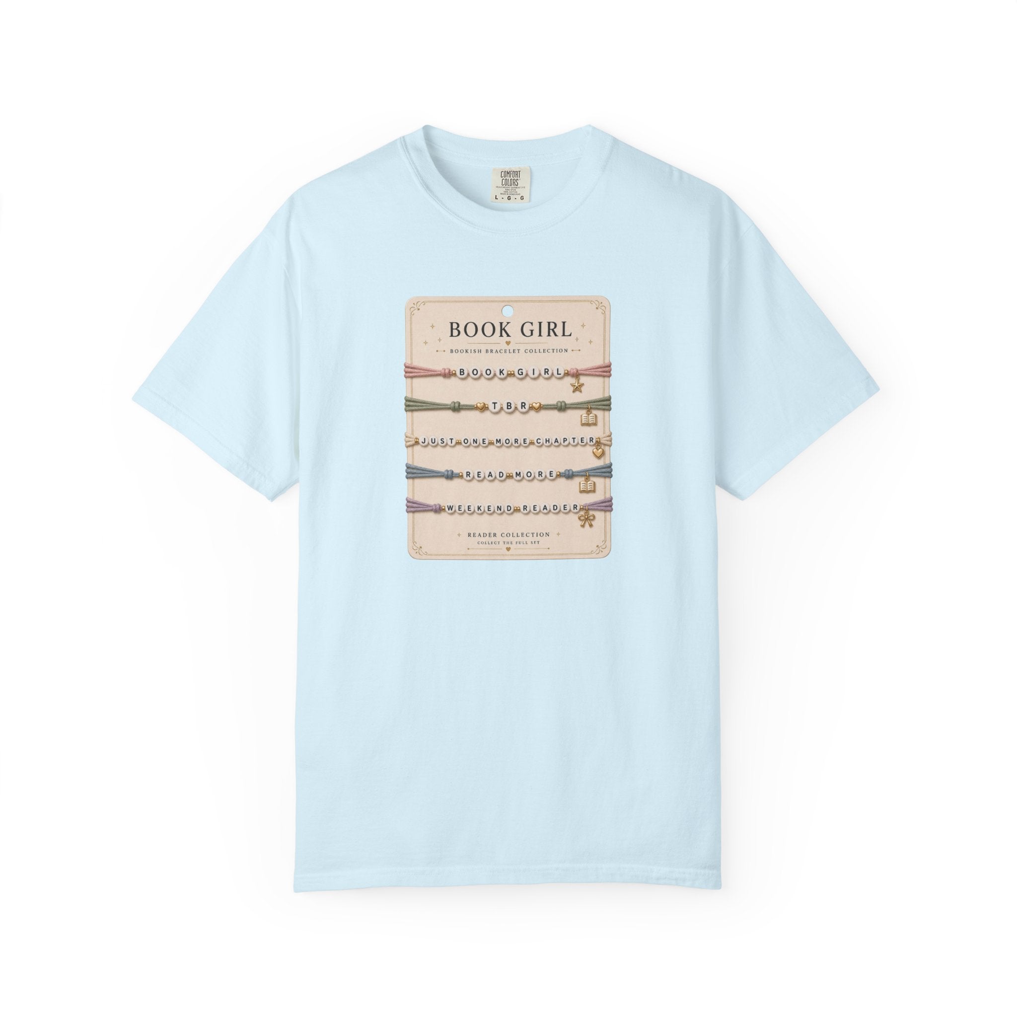 Book Girl Bracelet Card T-Shirt