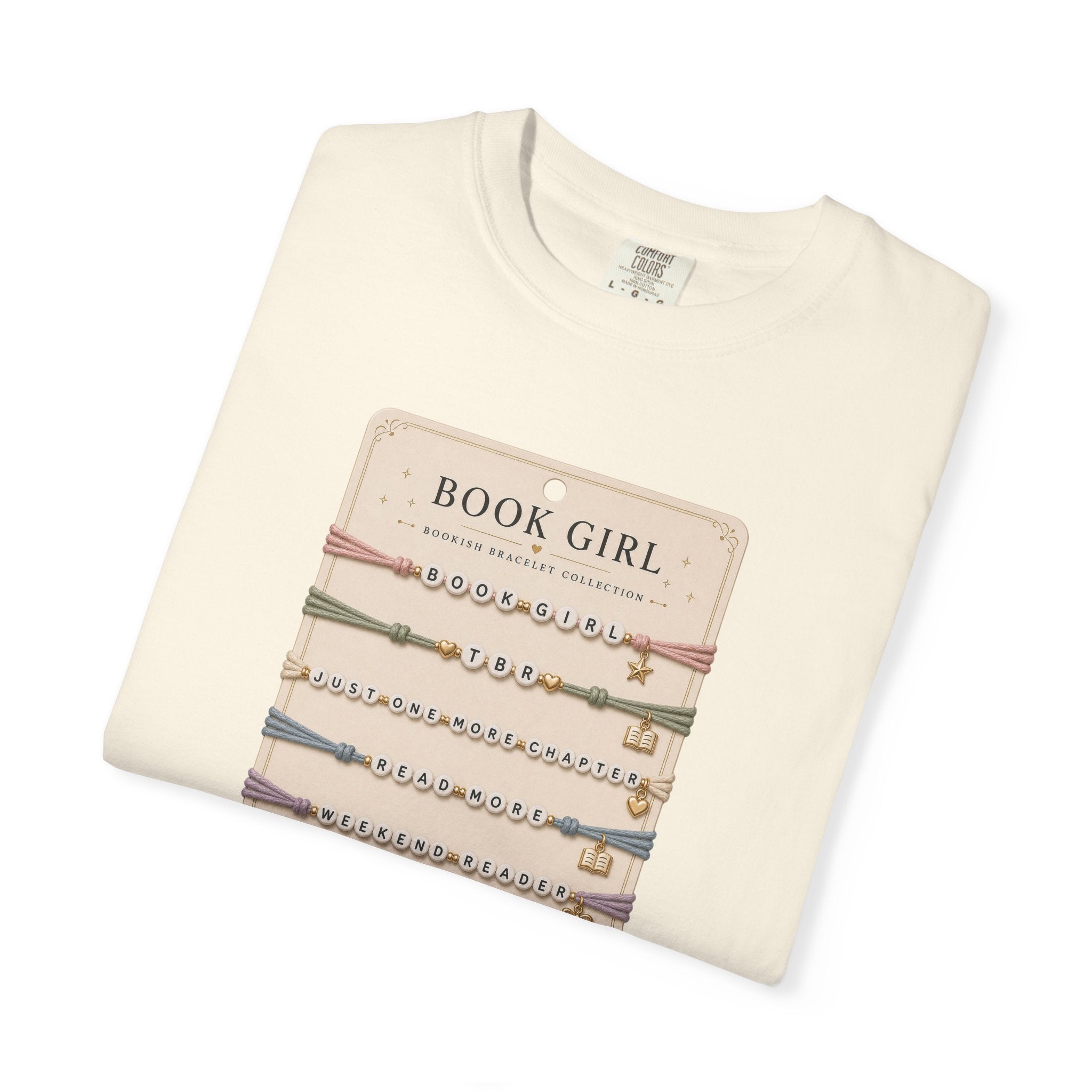 Book Girl Bracelet Card T-Shirt