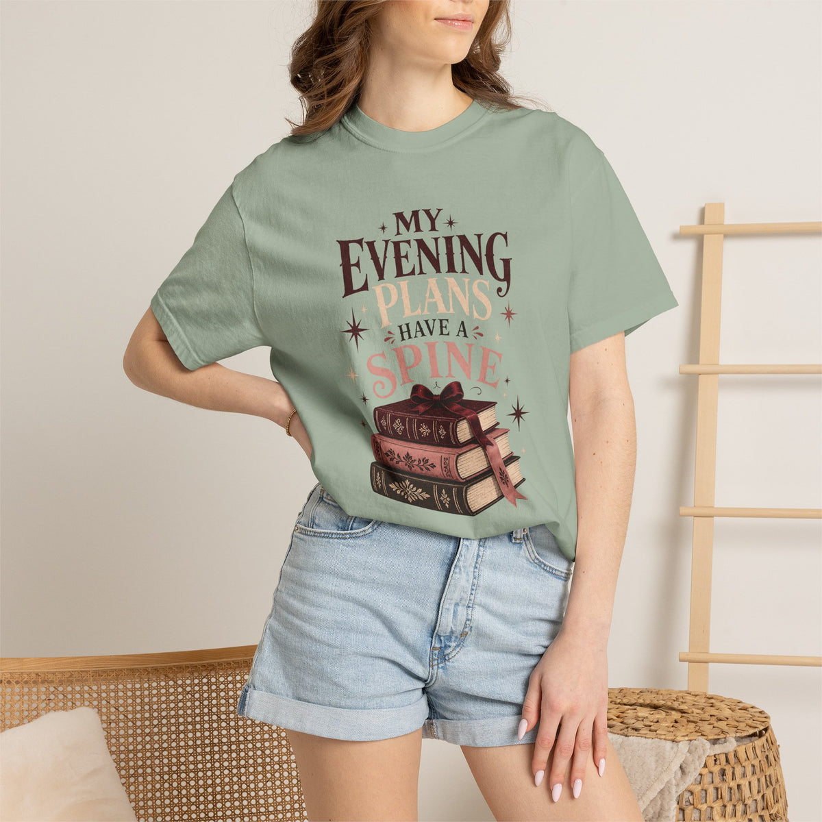 My Evening Plans Have a Spine T-Shirt