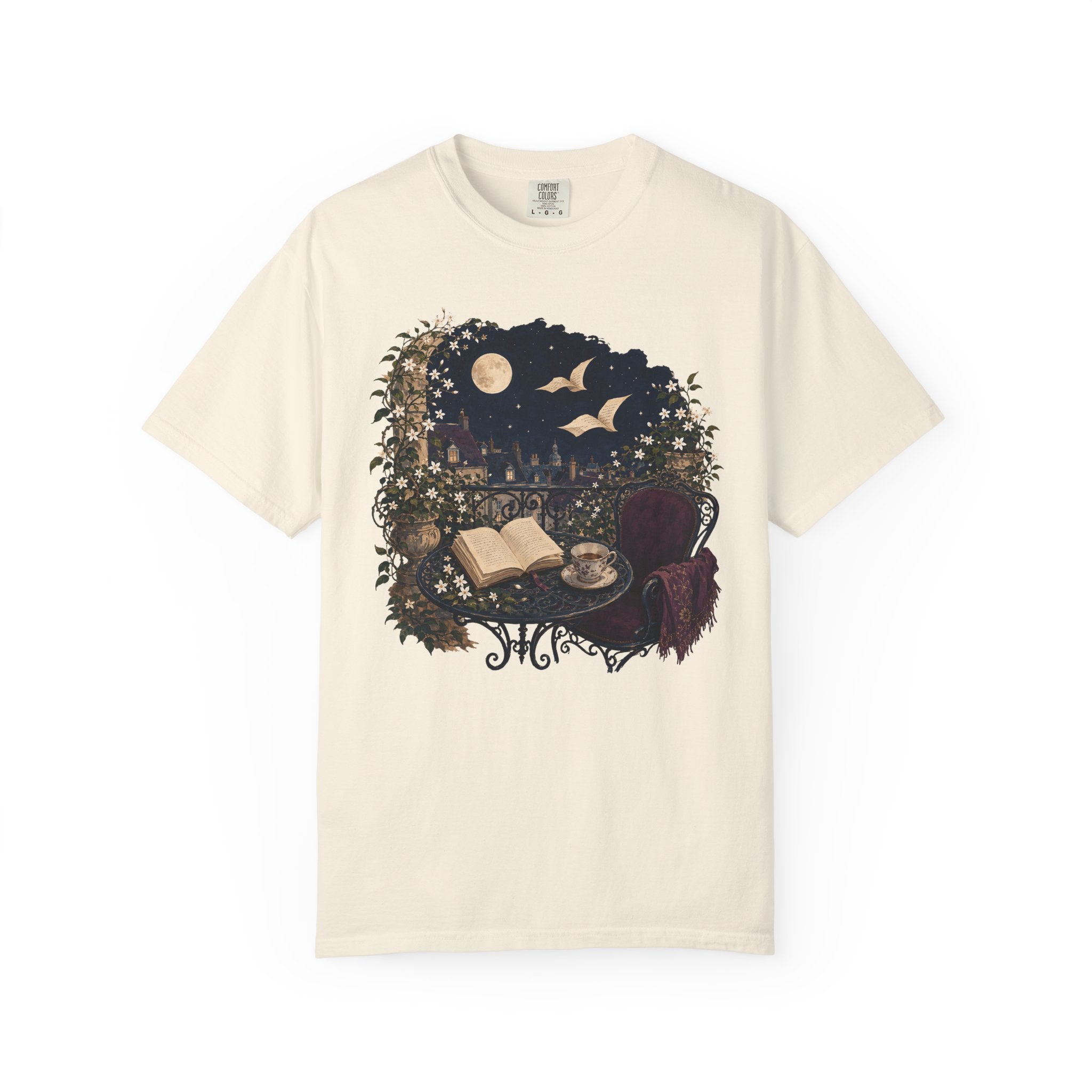 Moonlit Reading Balcony T-Shirt