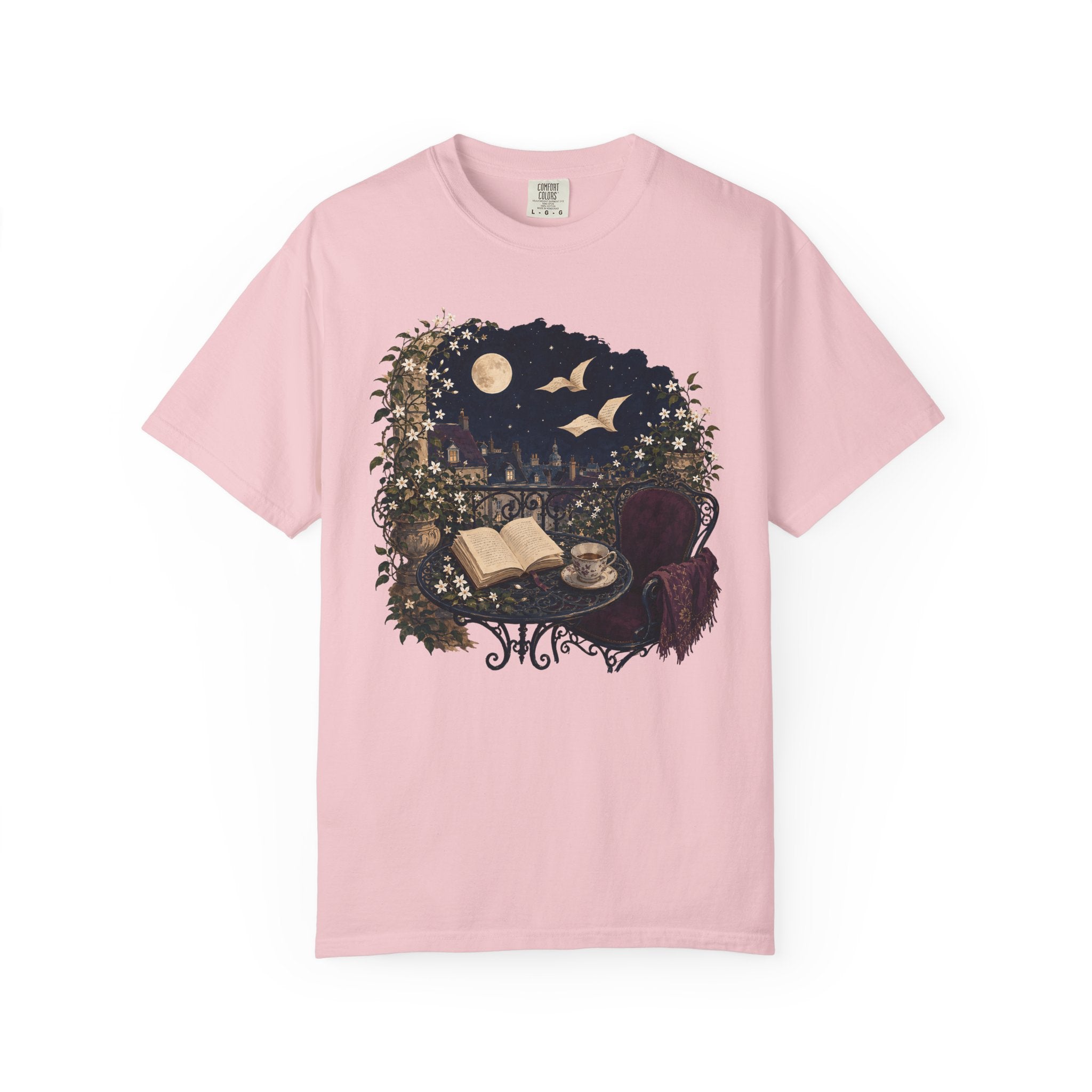 Moonlit Reading Balcony T-Shirt