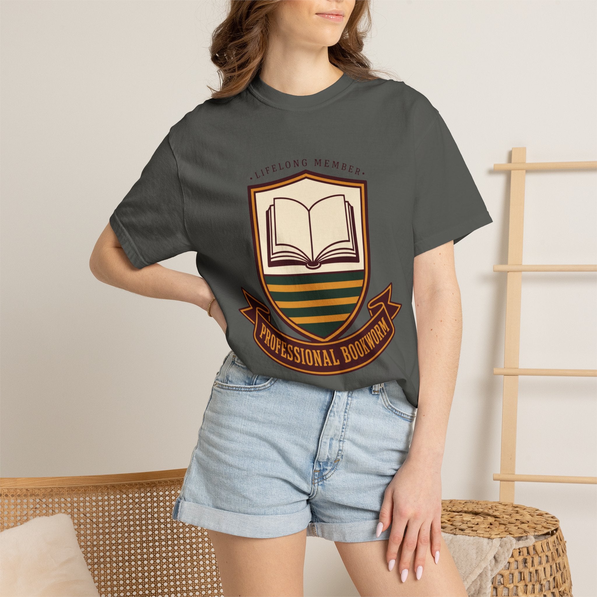 Professional Bookworm Crest T-Shirt