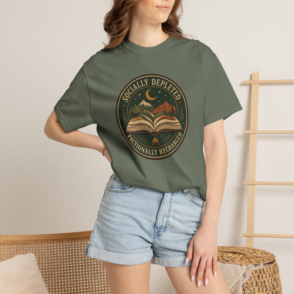 Socially Depleted, Fictionally Recharged T-Shirt