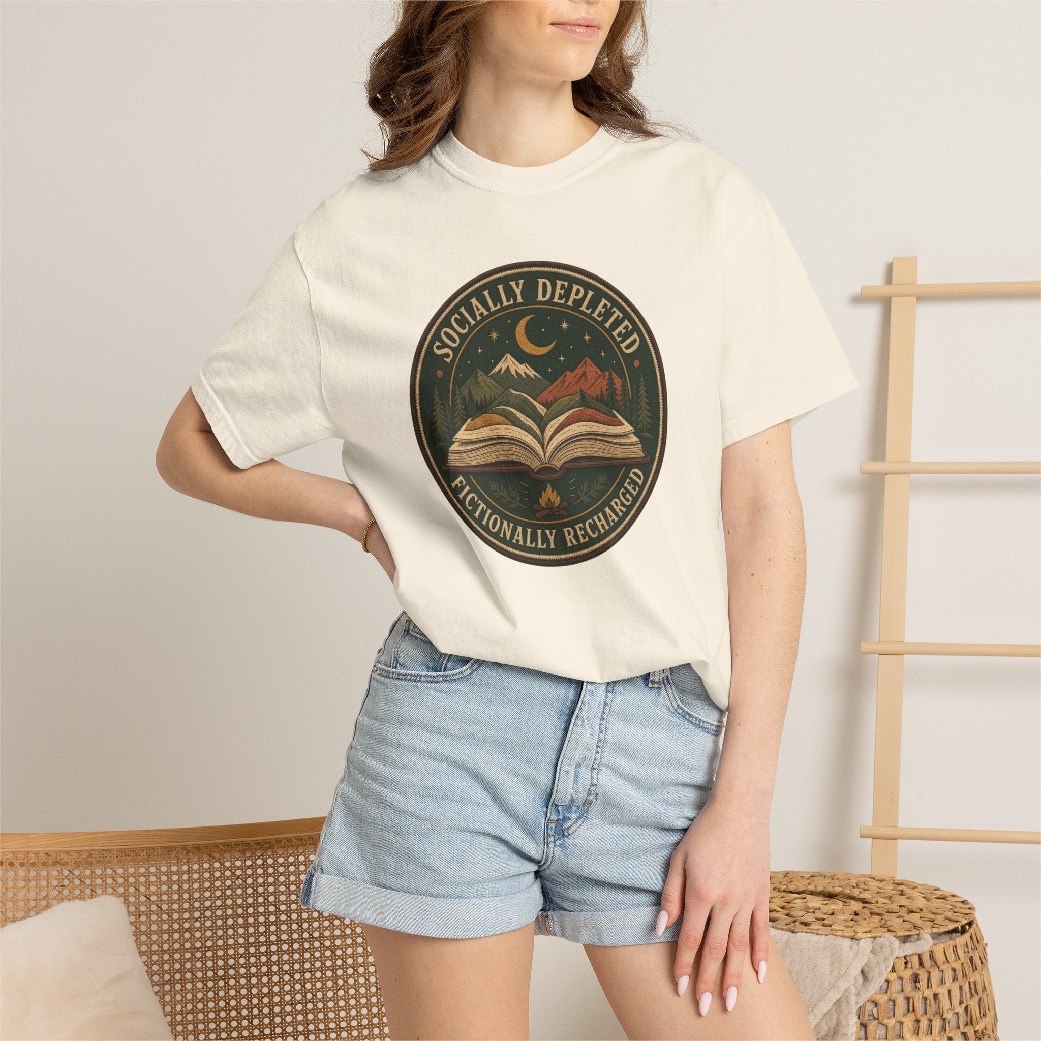 Socially Depleted, Fictionally Recharged T-Shirt